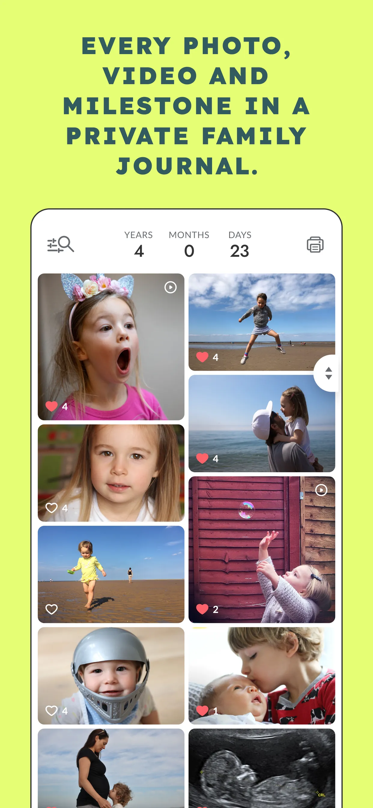 BackThen Family & Baby Photos iphone screenshot 1