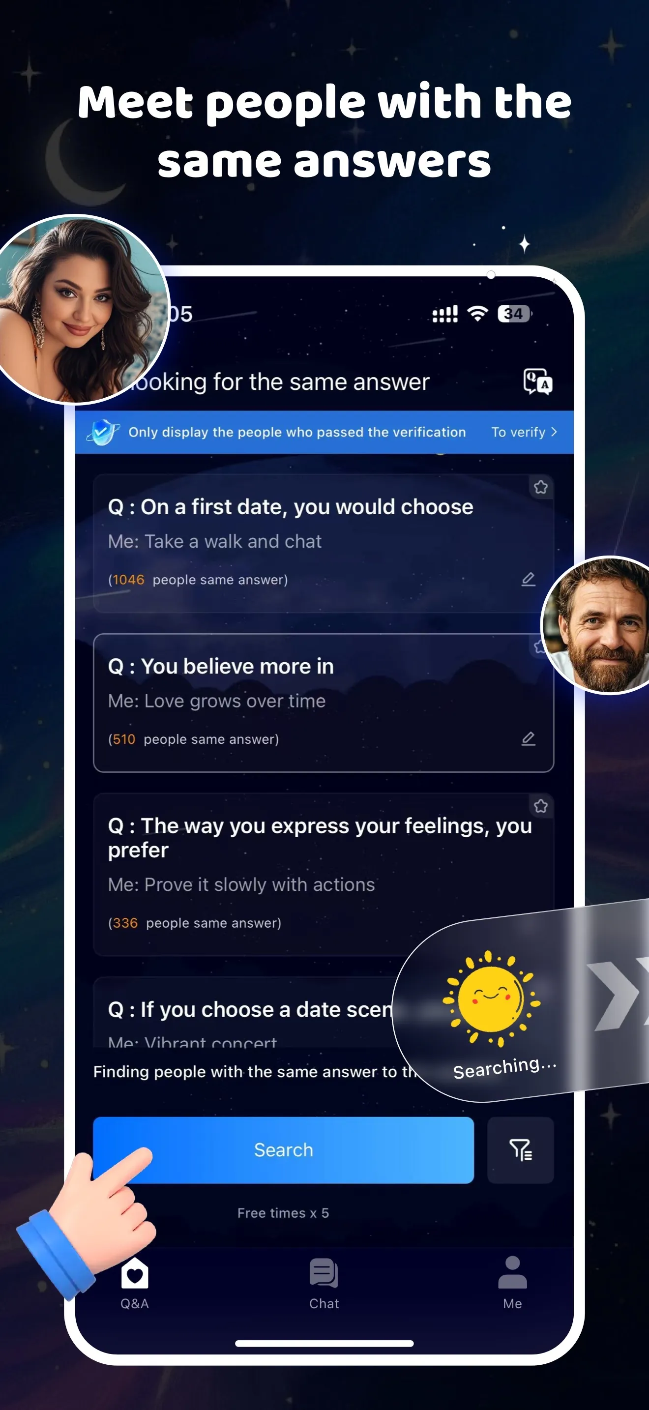 QMatch - Your Match, Your Chat iphone screenshot 1