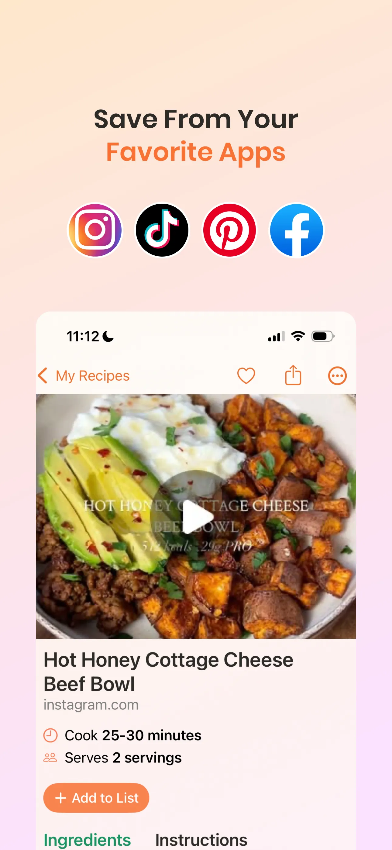 RecipeBox - Save Your Recipes! iphone screenshot 3