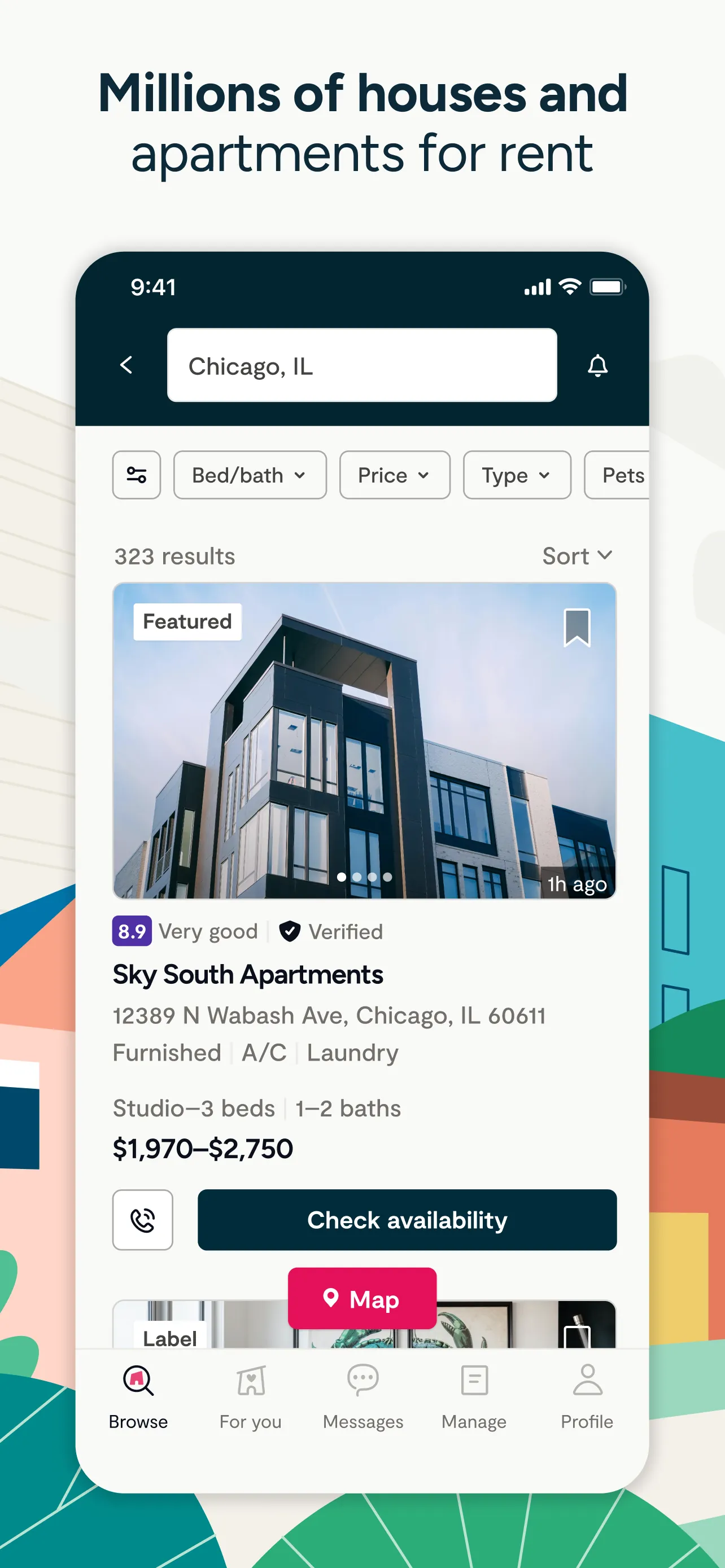 Zumper - Apartment Finder iphone screenshot 1