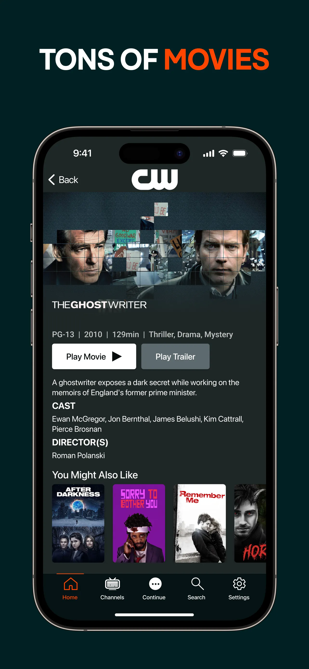 The CW iphone screenshot 4