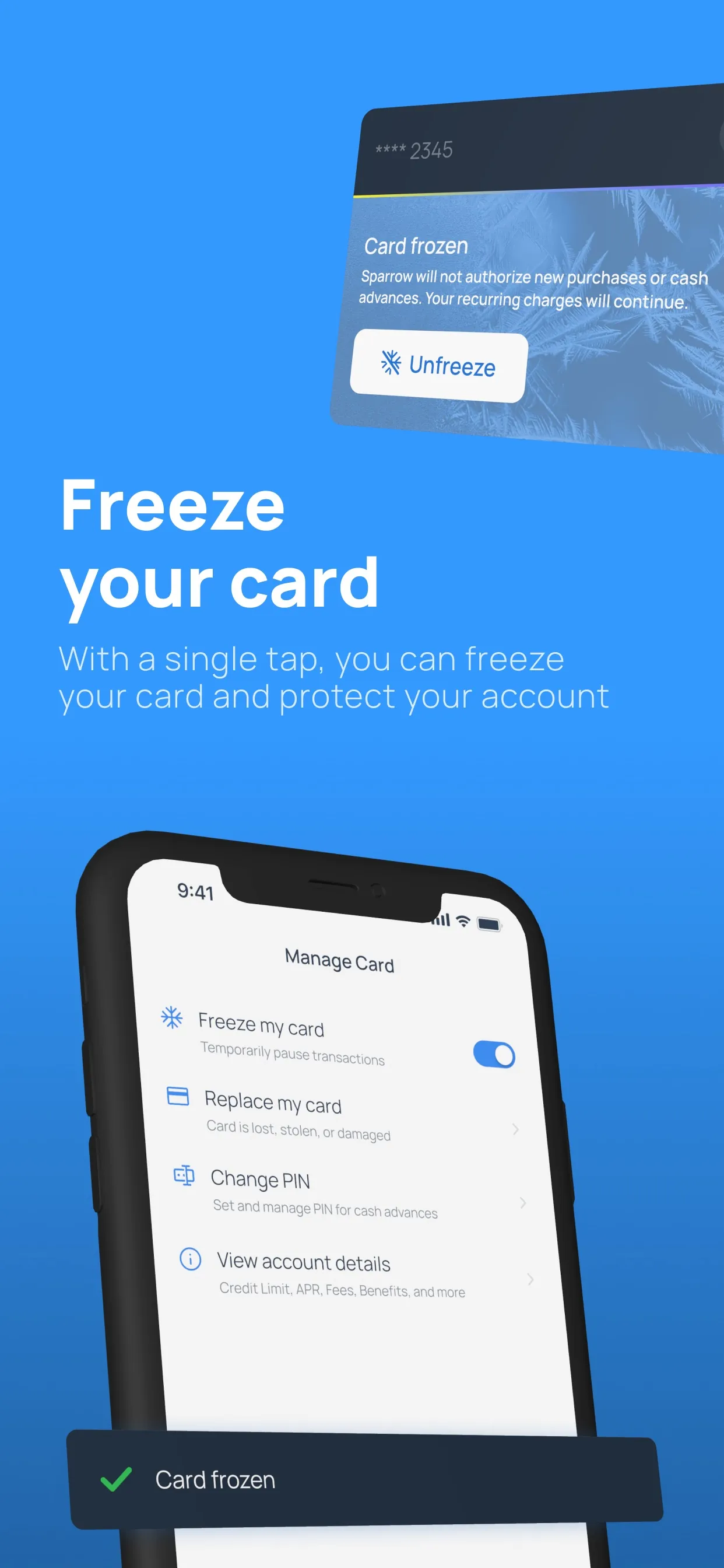 Sparrow Card App iphone screenshot 3