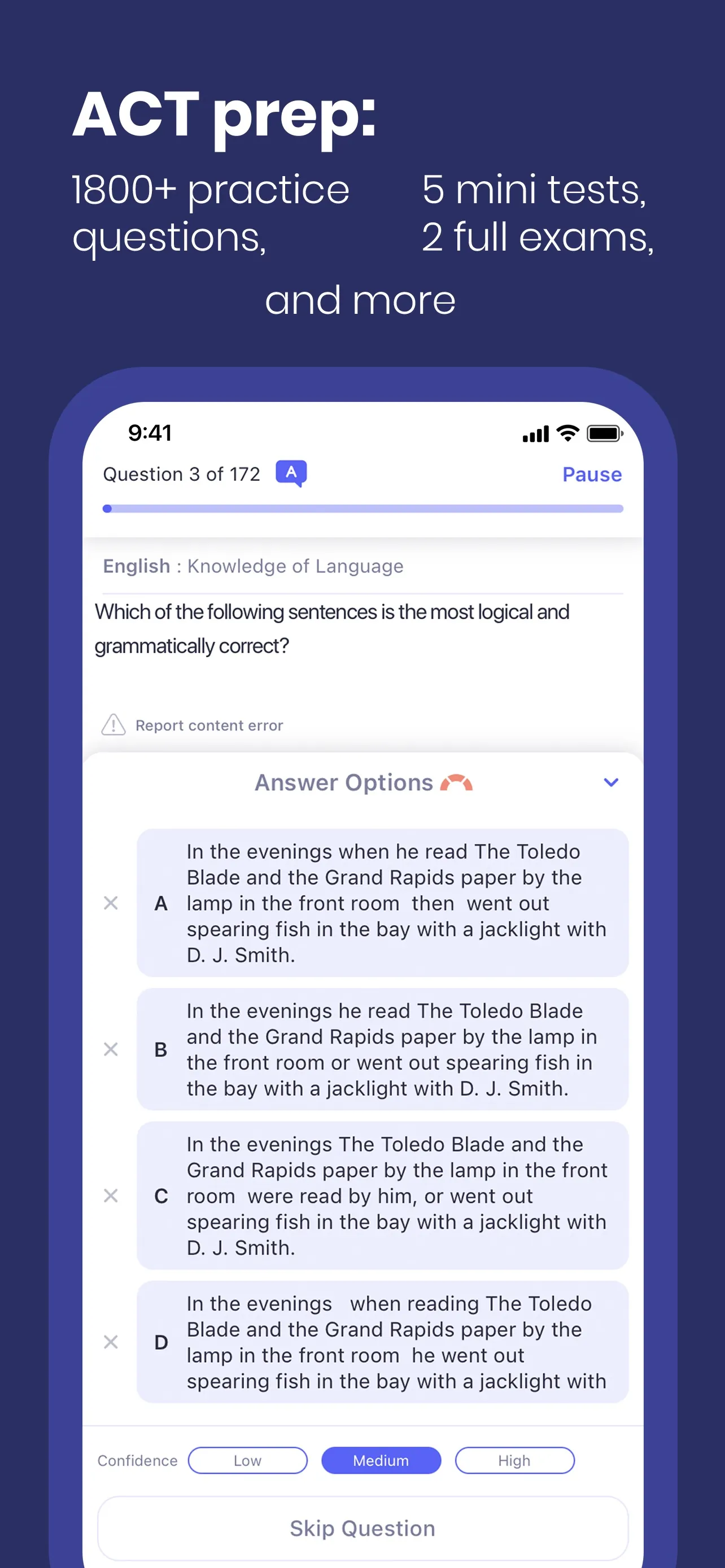 PerfectPrep - ACT & SAT Prep iphone screenshot 2