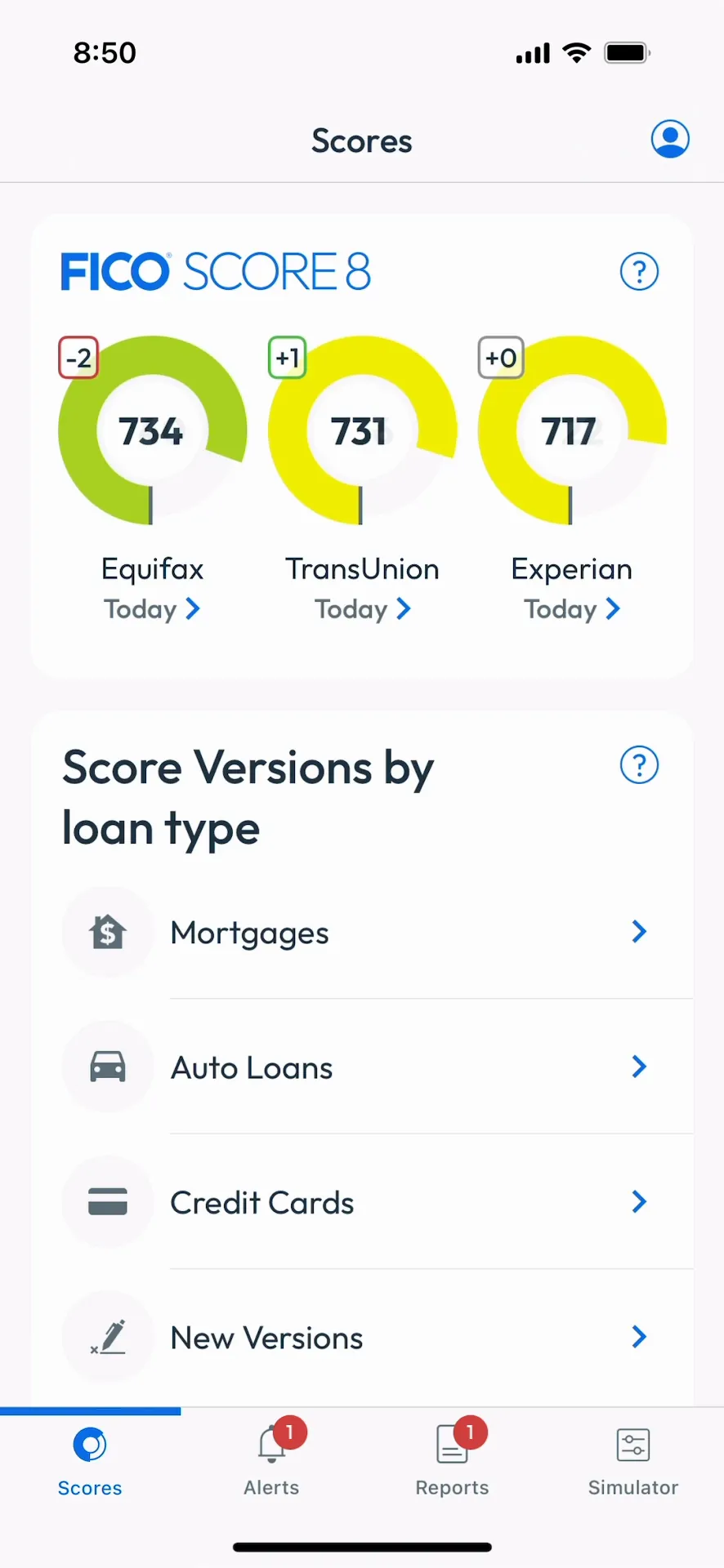 myFICO - FICO Score Monitoring iphone screenshot 1