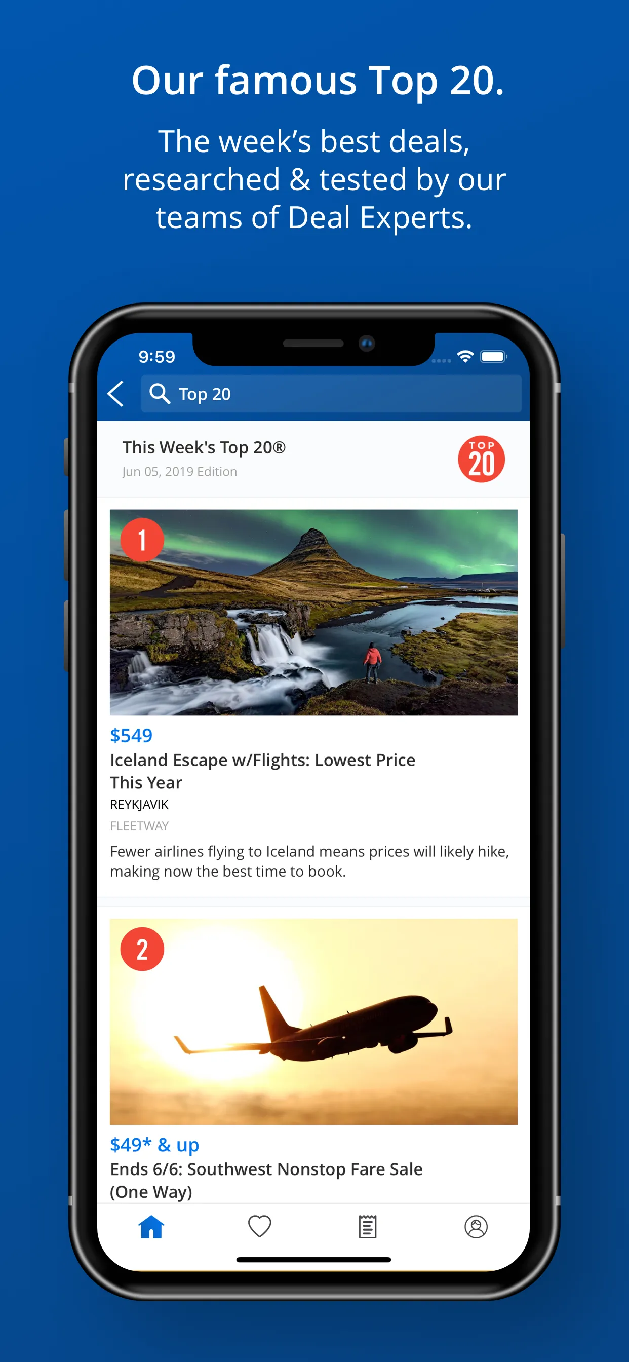 Travelzoo Hotel & Travel Deals iphone screenshot 1
