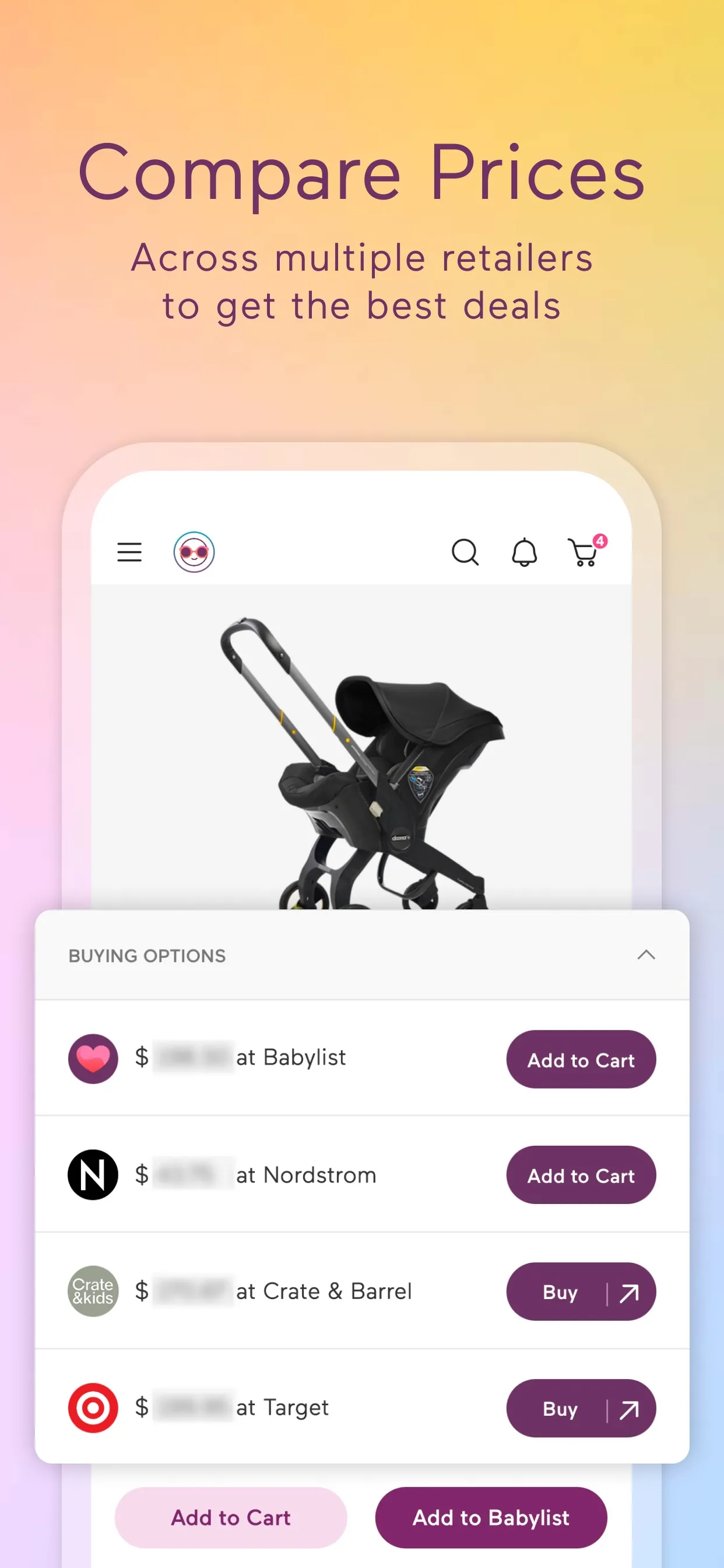 Babylist Baby Registry iphone screenshot 2