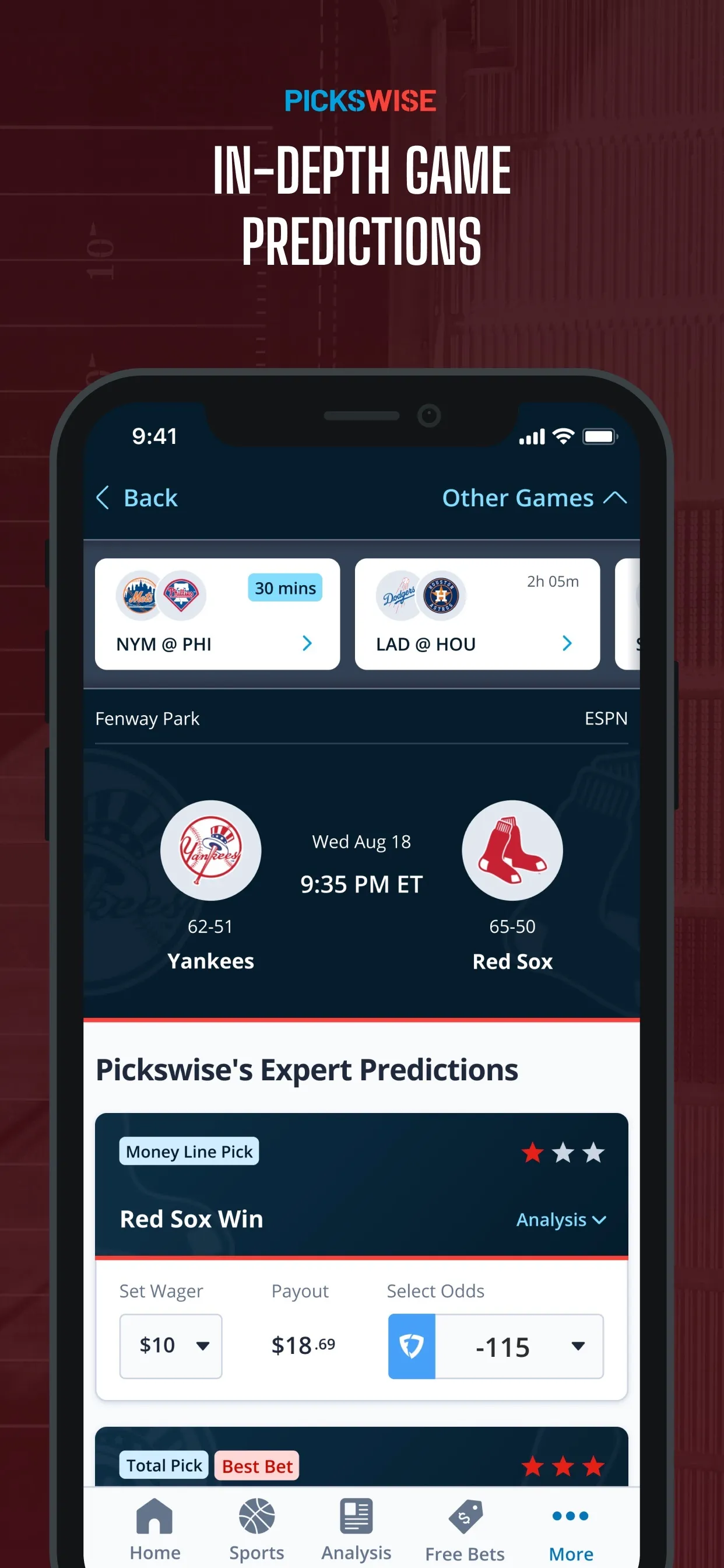 Pickswise Sports Betting iphone screenshot 5