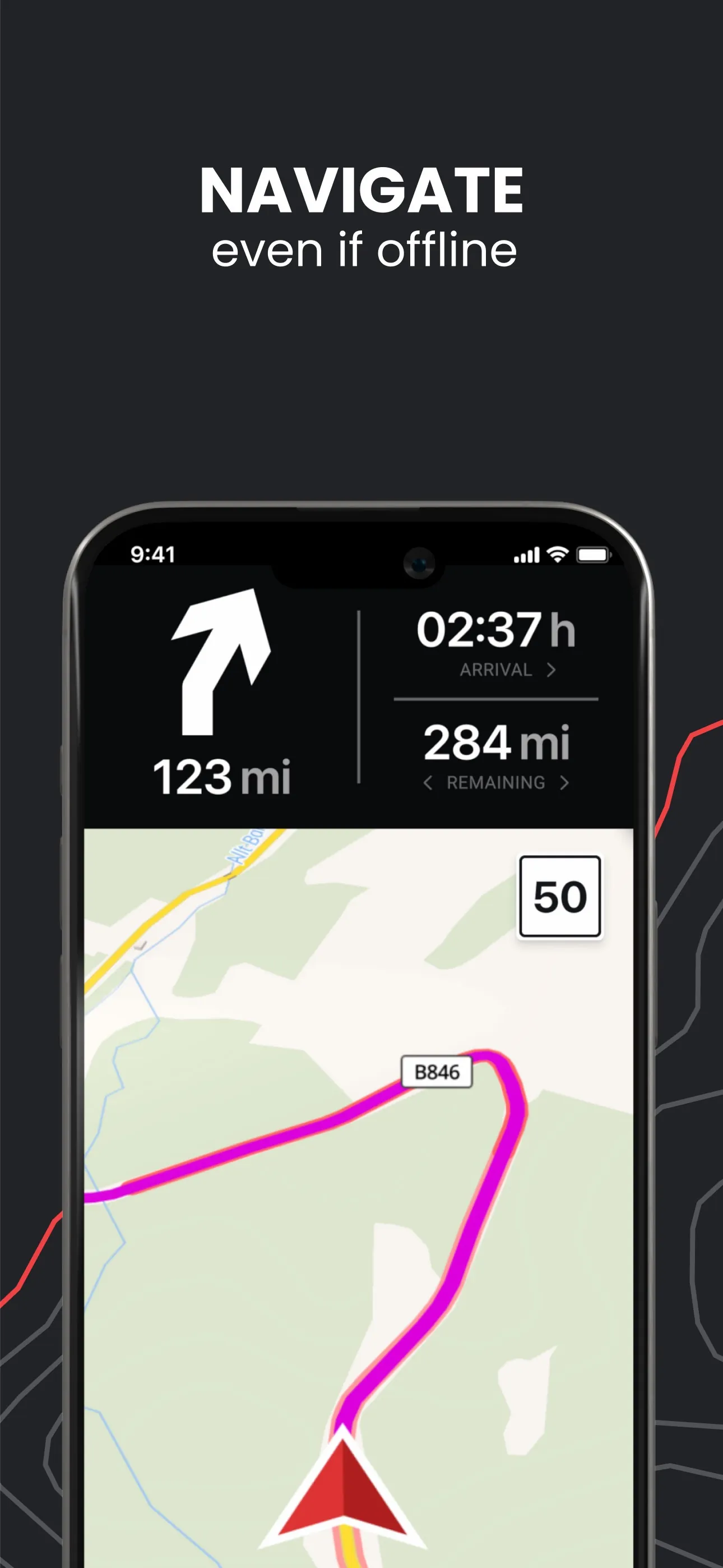 calimoto motorcycle navigation iphone screenshot 2