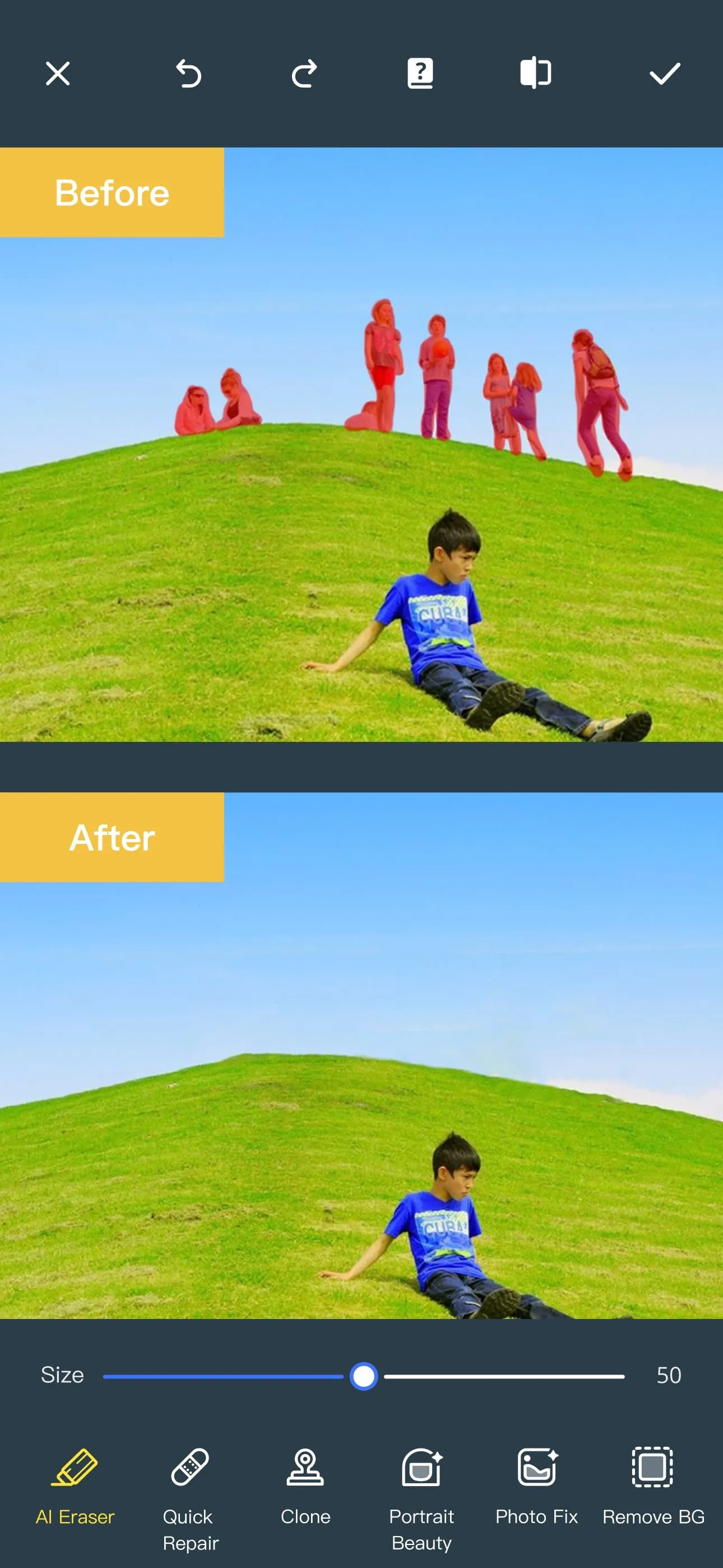 Photo Retouch-Object Removal iphone screenshot 4