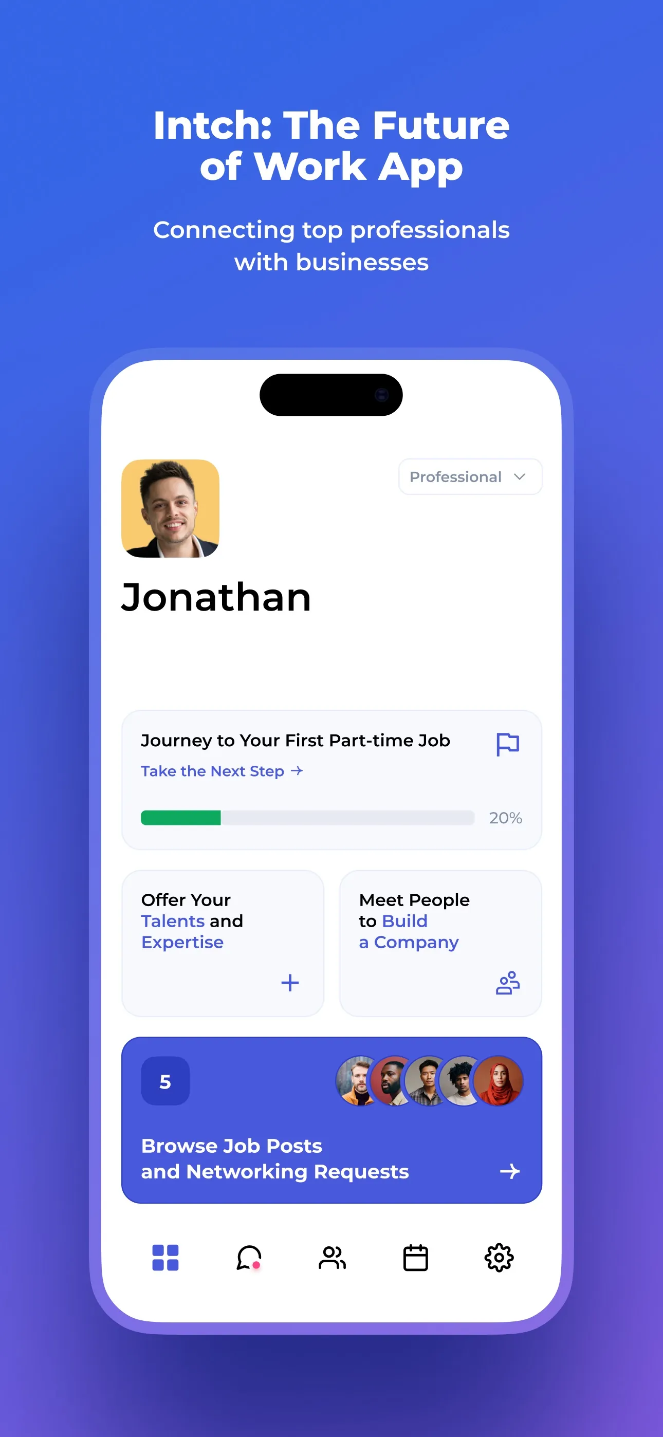 Intch: The Future of Work App iphone screenshot 1