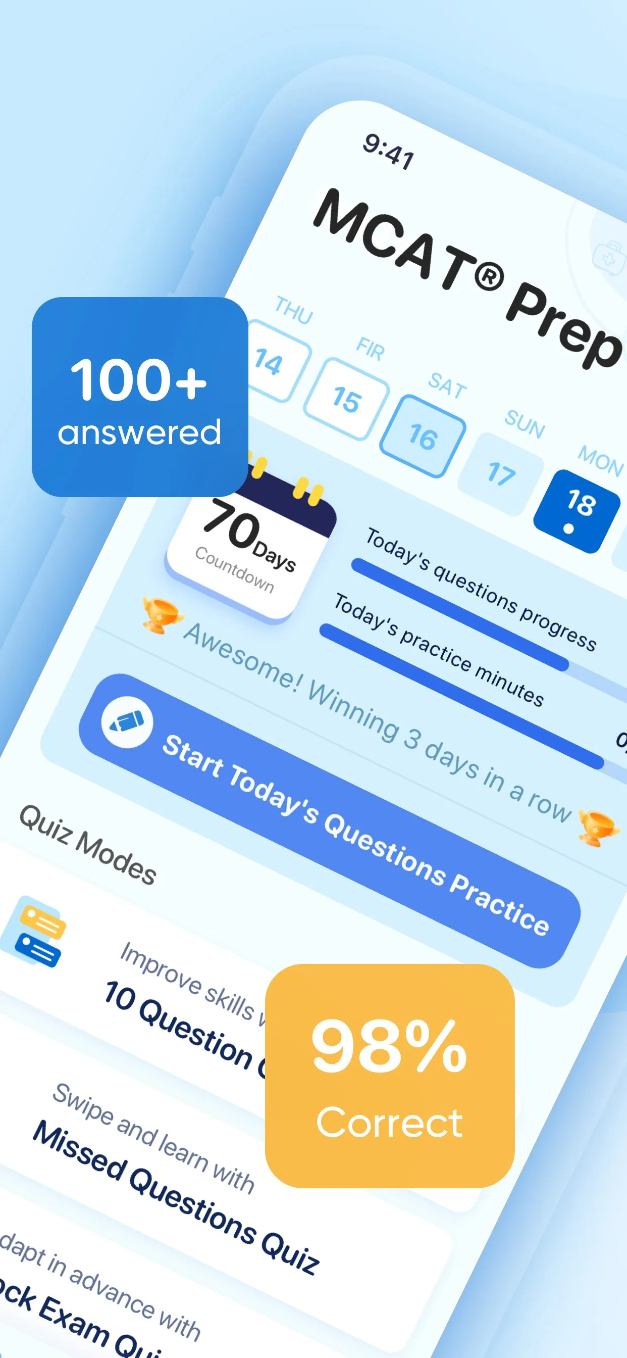 MCAT Prep 2025 iphone screenshot 2