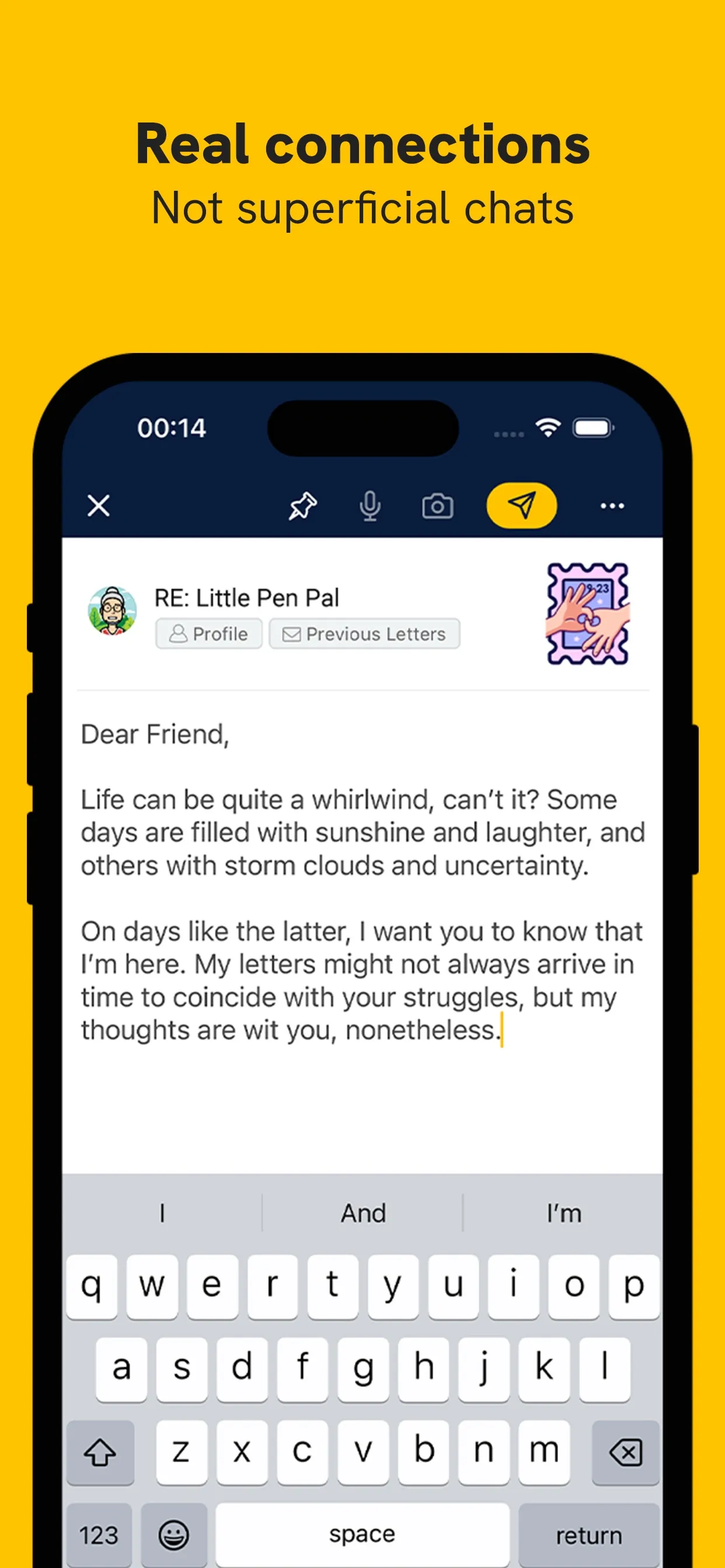 Slowly: Make Global Friends iphone screenshot 2