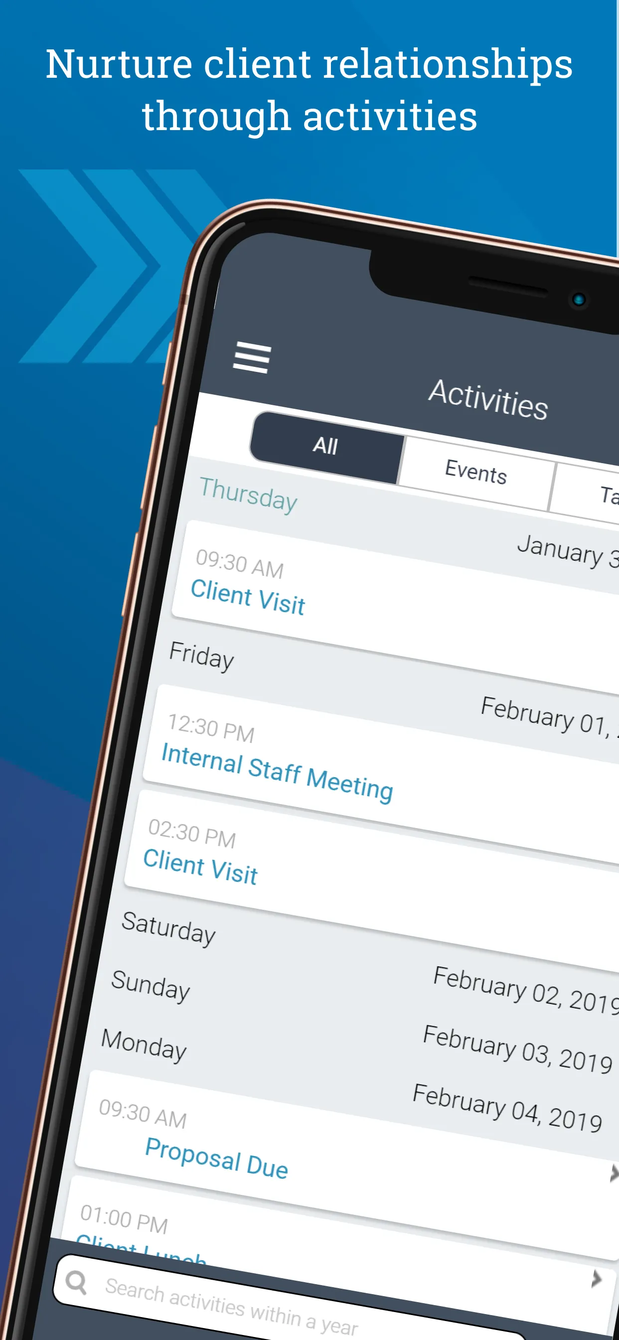 Deltek CRM for Vantagepoint iphone screenshot 1