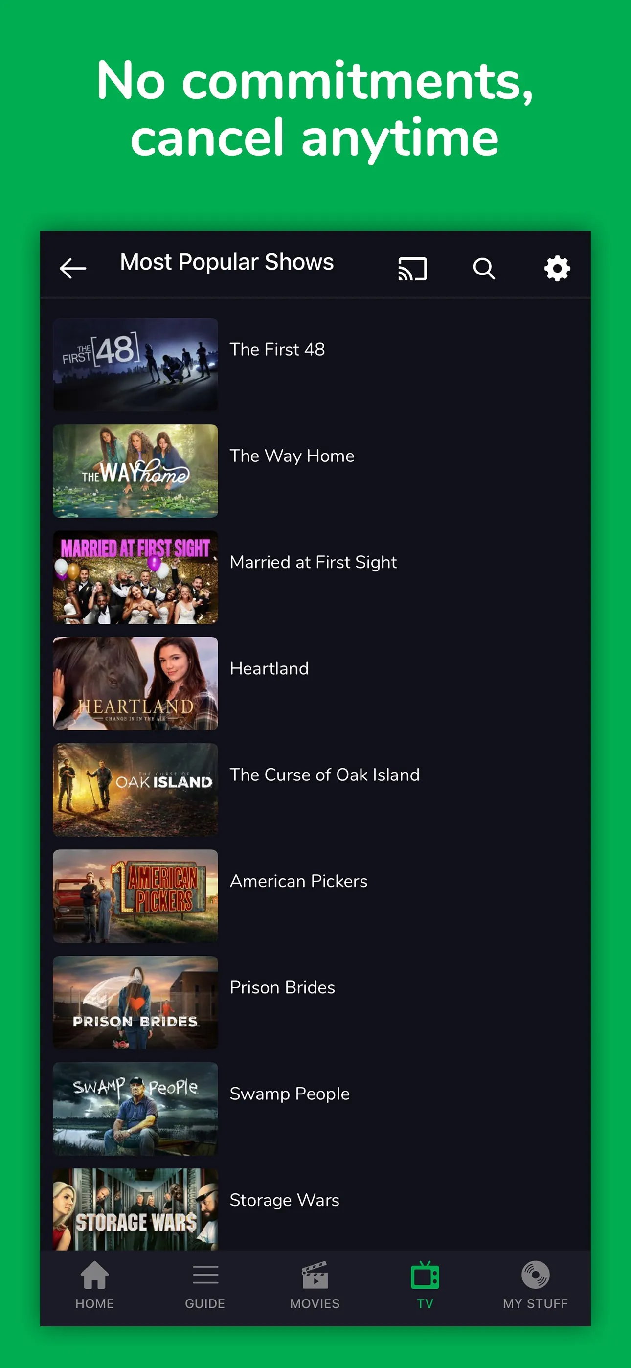 Frndly TV iphone screenshot 4