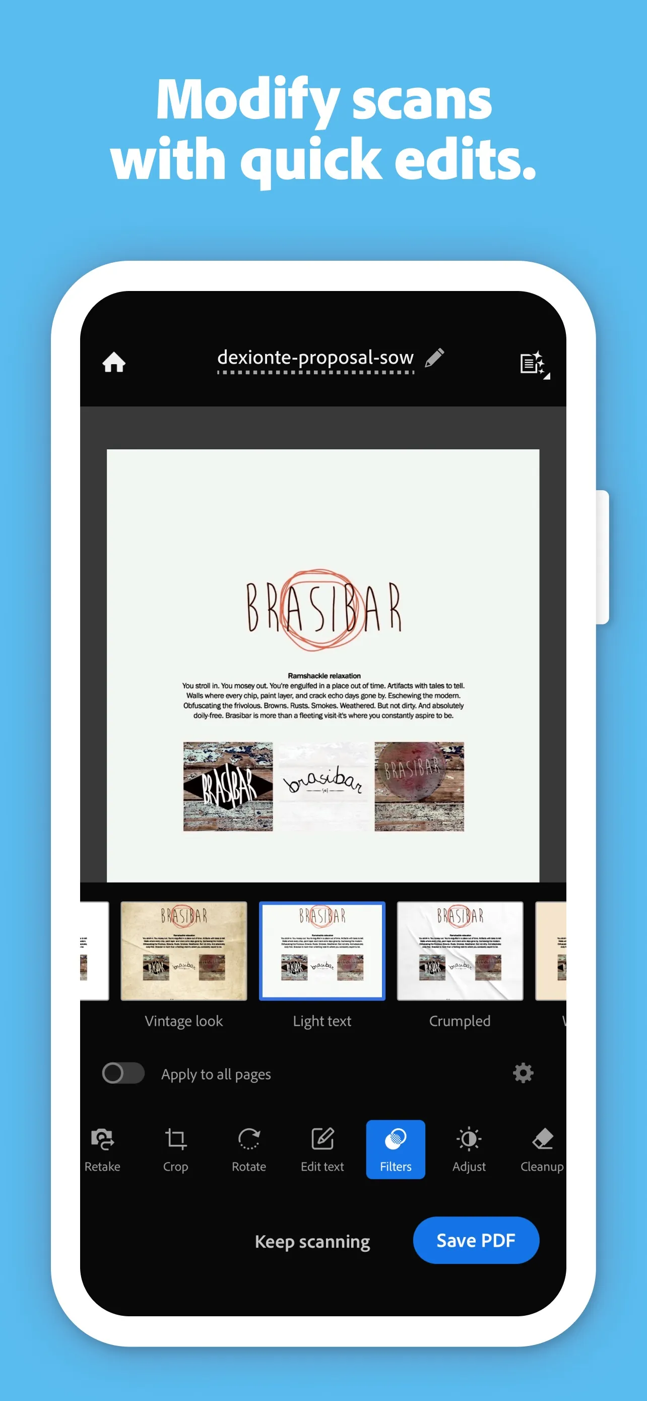 Adobe Scan: PDF & OCR Scanner iphone screenshot 10