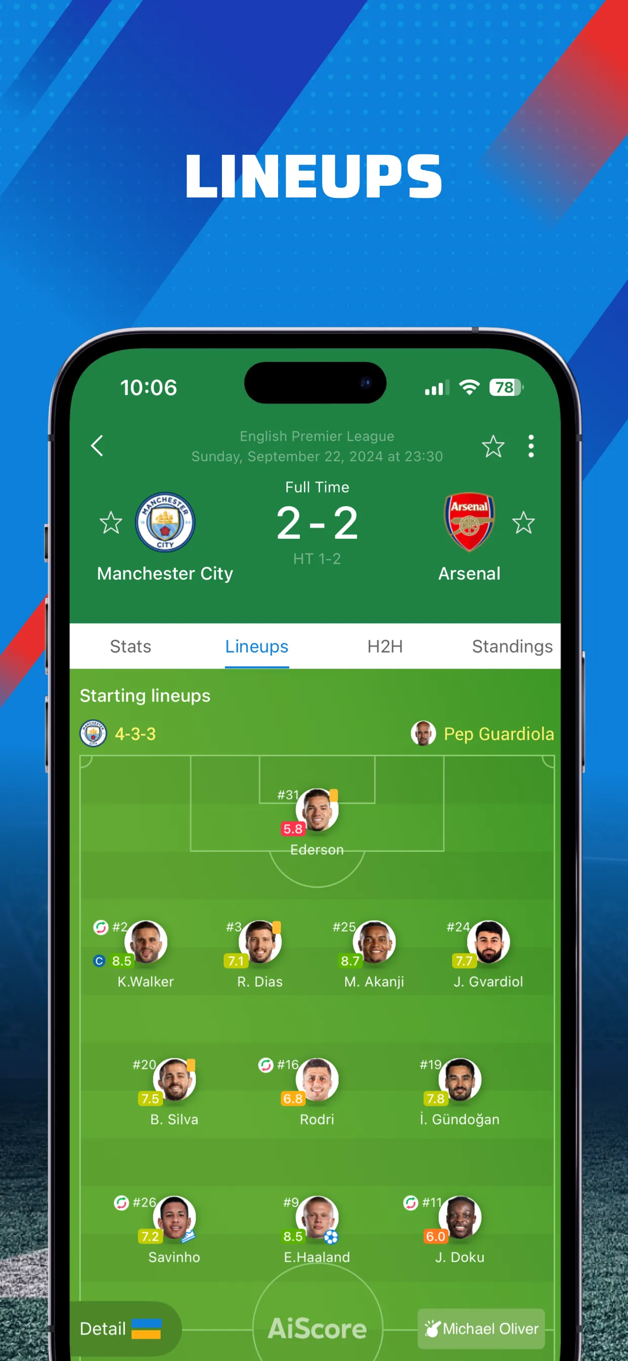 AiScore - Live Sports Scores iphone screenshot 2