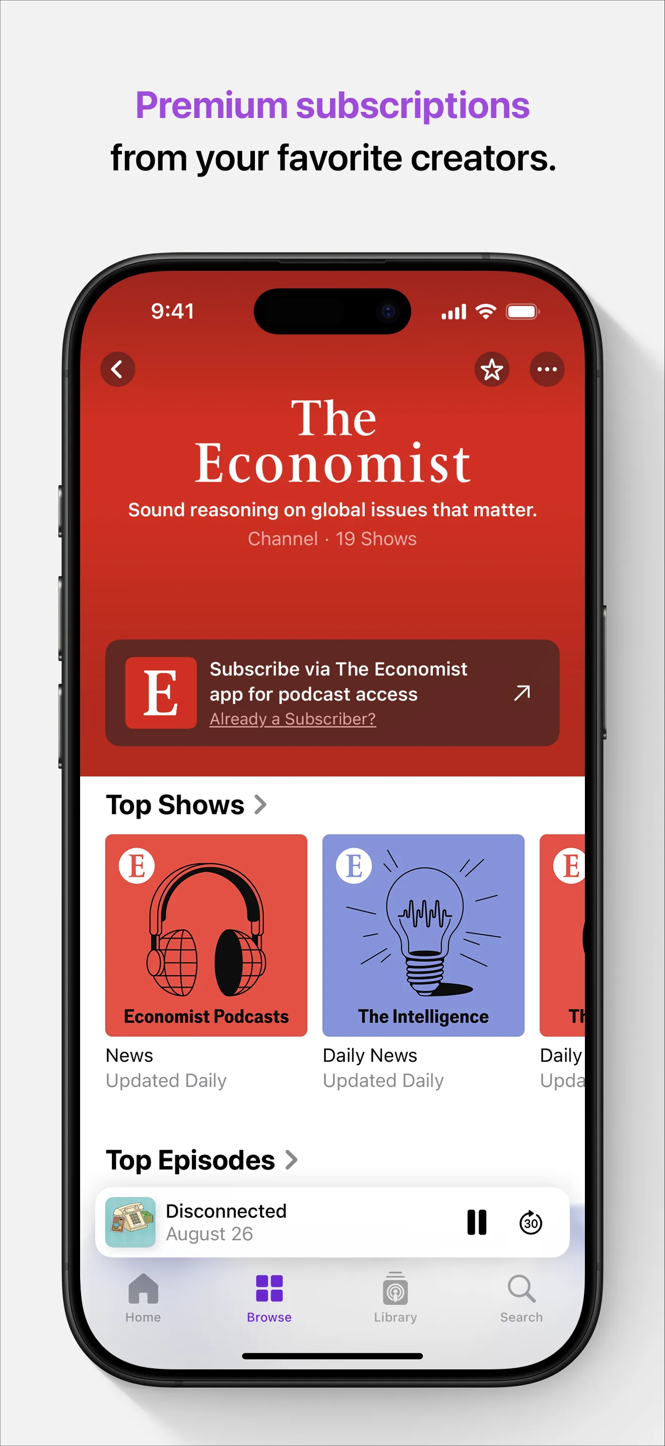 Apple Podcasts iphone screenshot 2