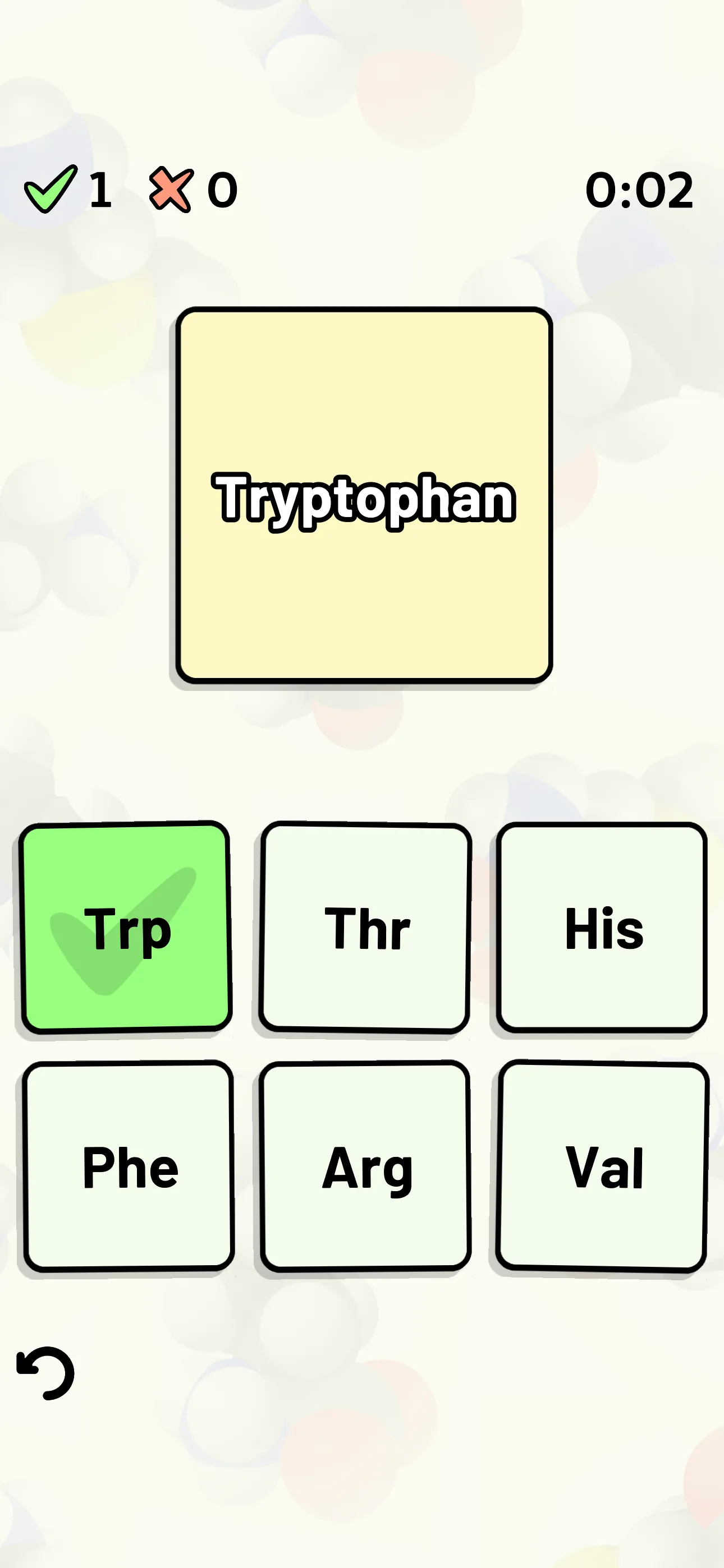Amino Acid Quiz iphone screenshot 7