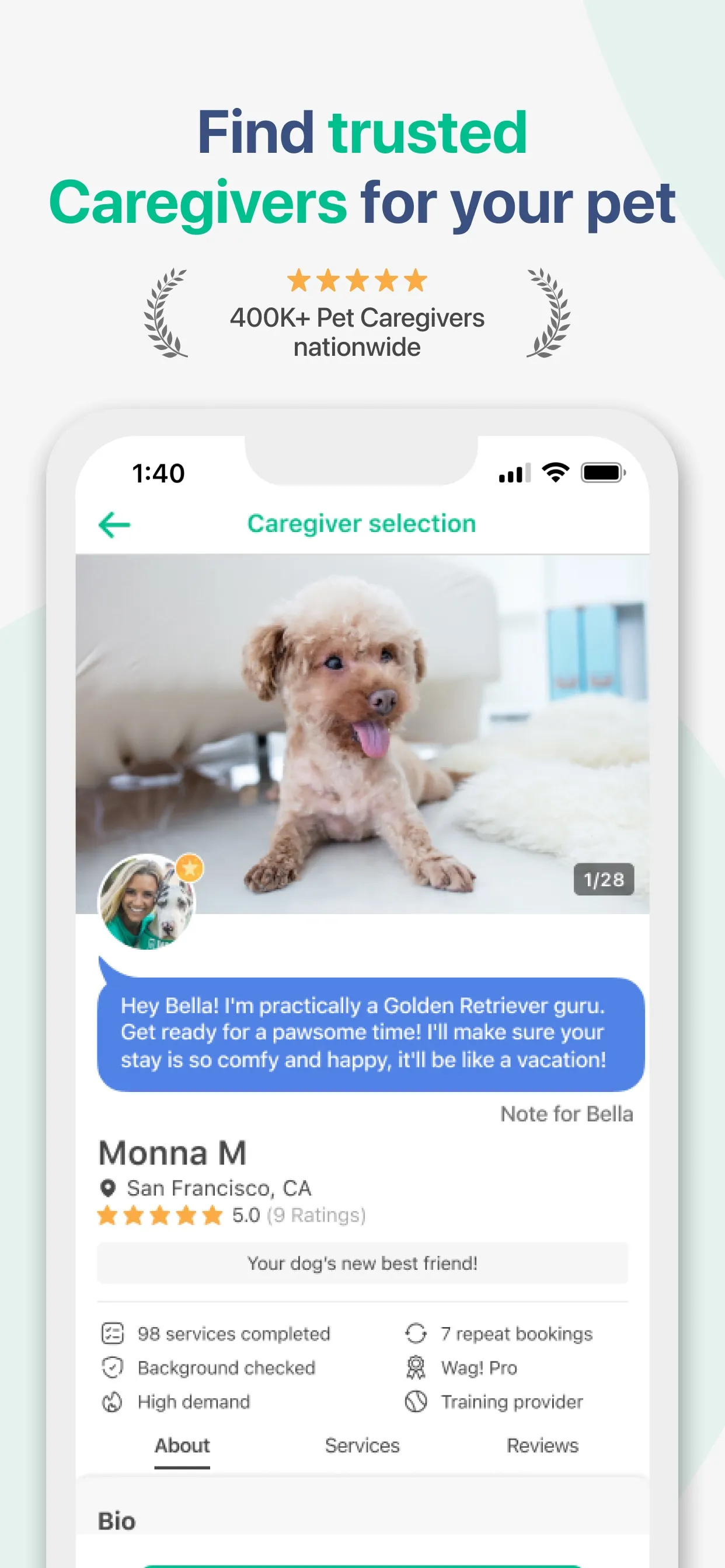 Wag! - Dog Walkers & Sitters iphone screenshot 2