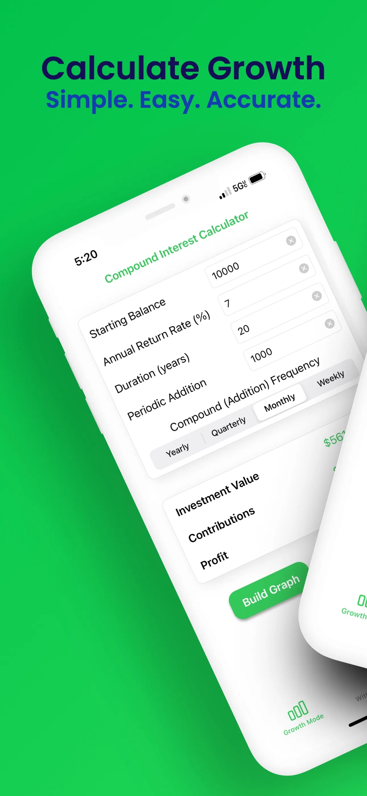 Compound Interest Calc iphone screenshot 1