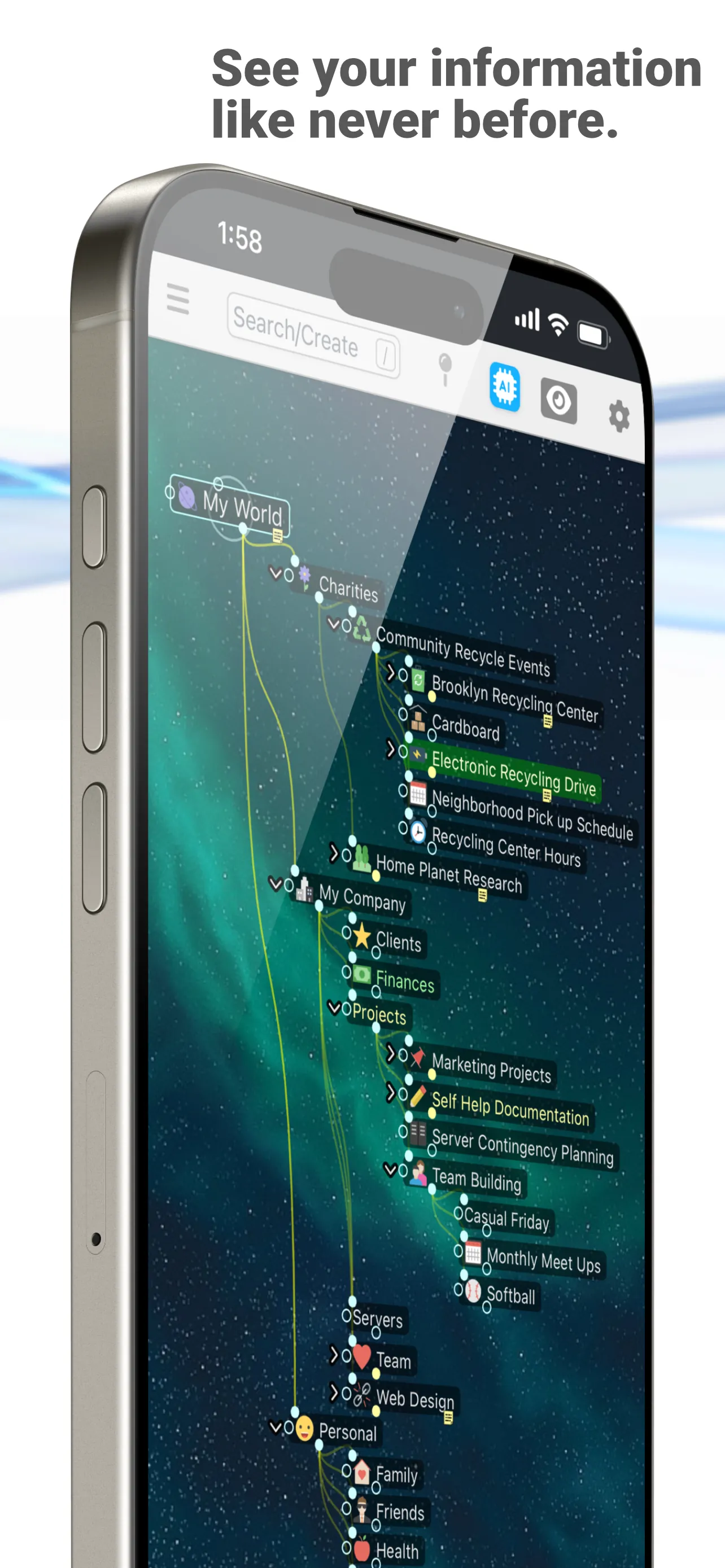 TheBrain: Smart Notes & Links iphone screenshot 5