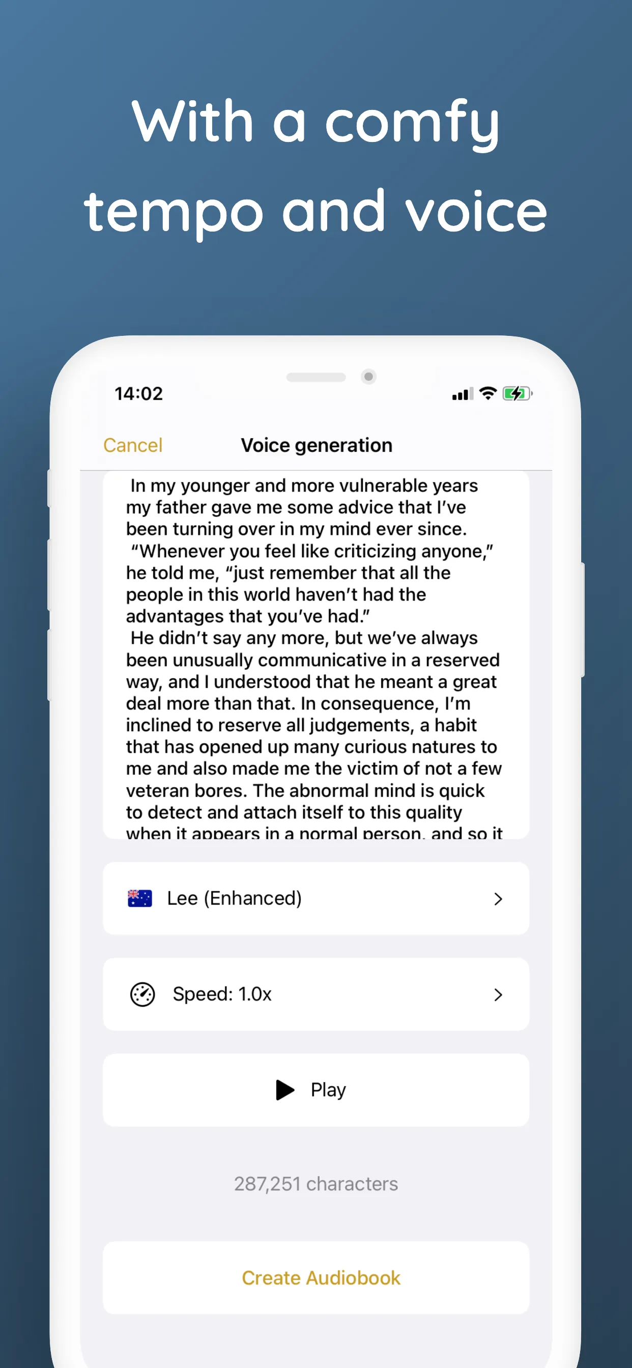 Narrator: Audiobook Maker iphone screenshot 5