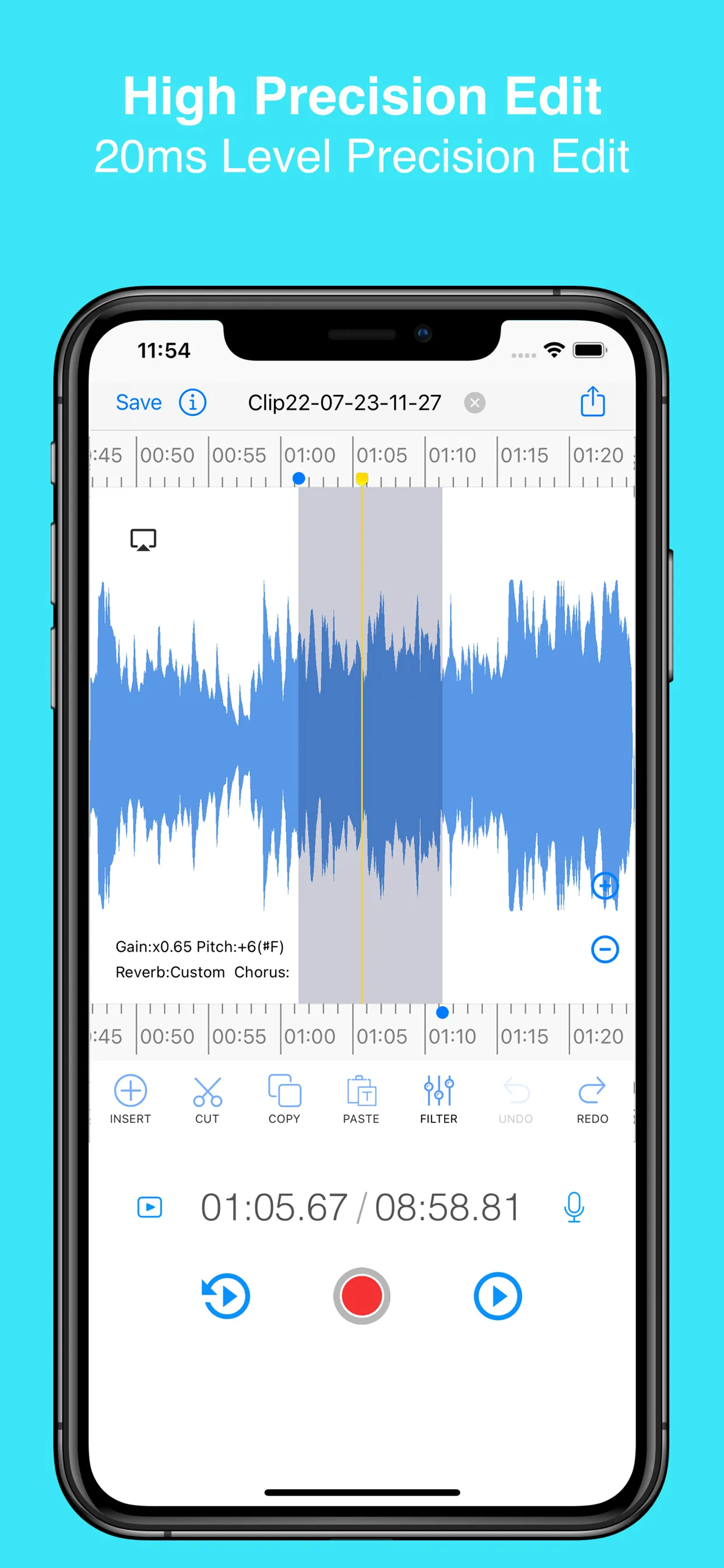 EZAudioCut - Audio Editor Lite iphone screenshot 2