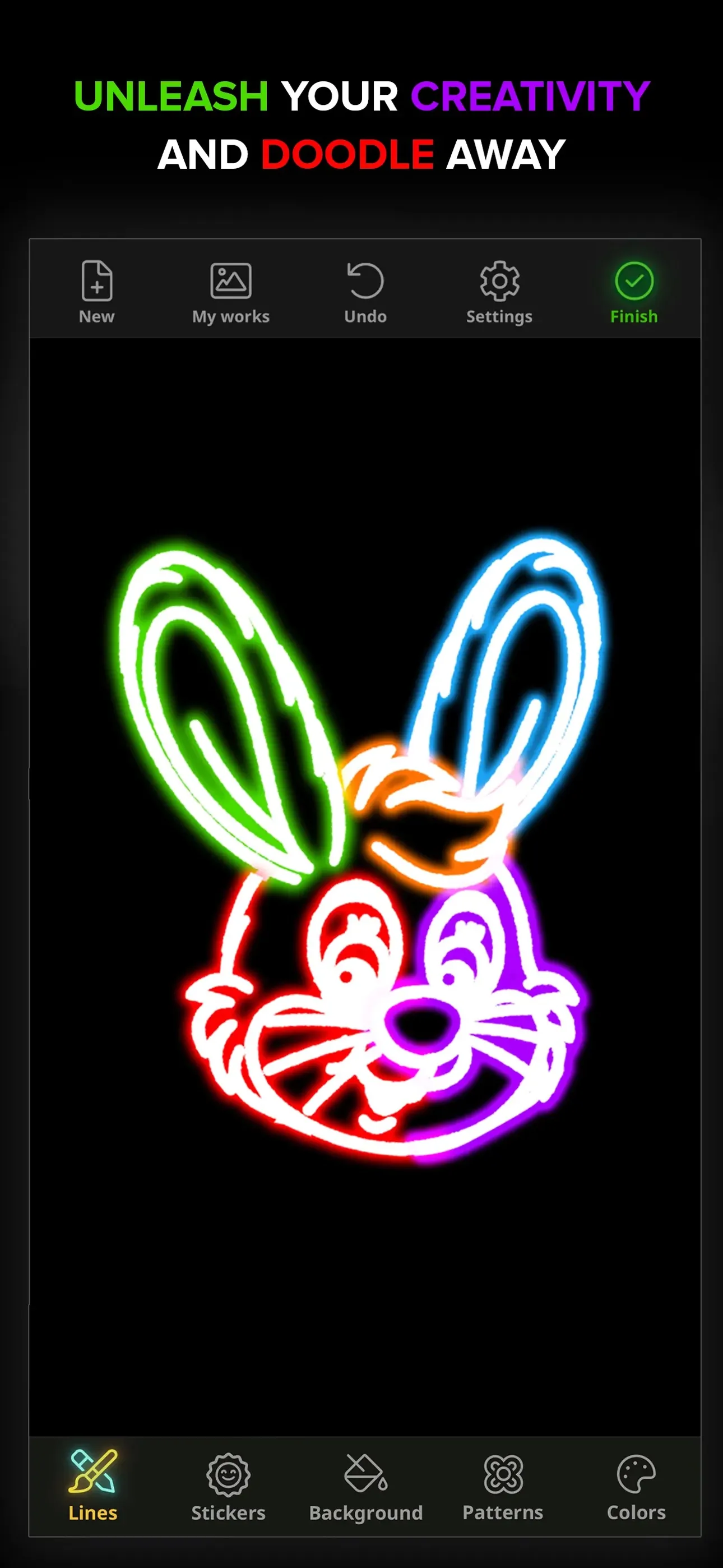 Doodle Art: Magic Drawing App iphone screenshot 1