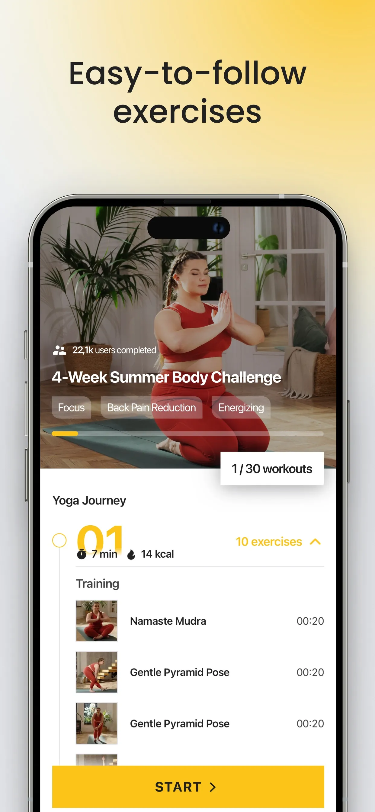 Yoga-Go: Chair Yoga & Pilates iphone screenshot 3