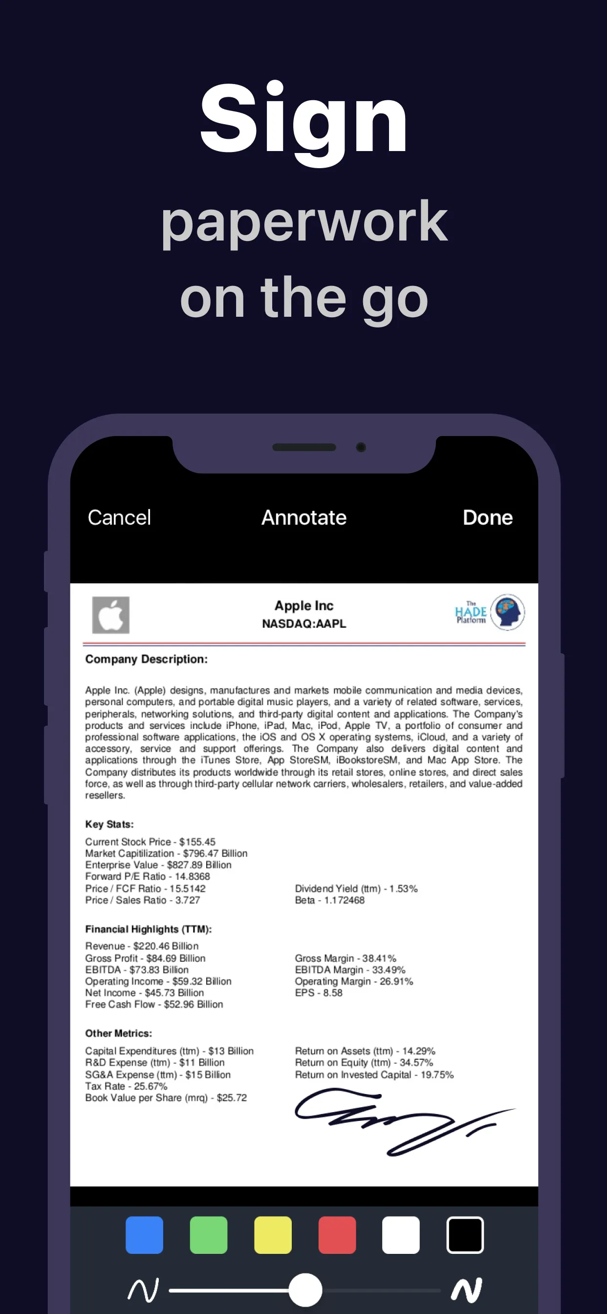Scanner App: Docs Scan & Sign iphone screenshot 4