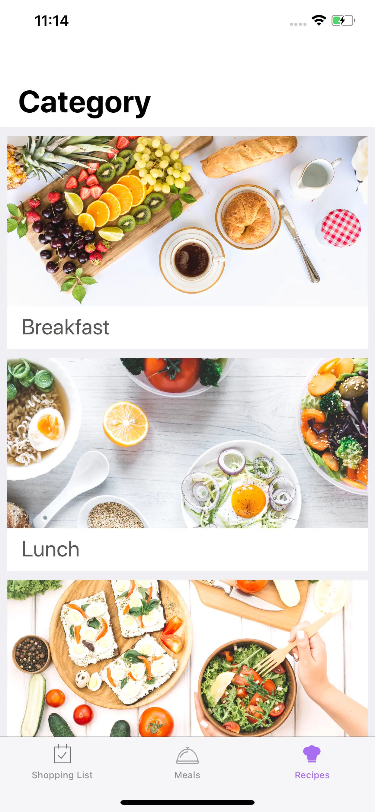 Ketogenic Keto diet food list iphone screenshot 1