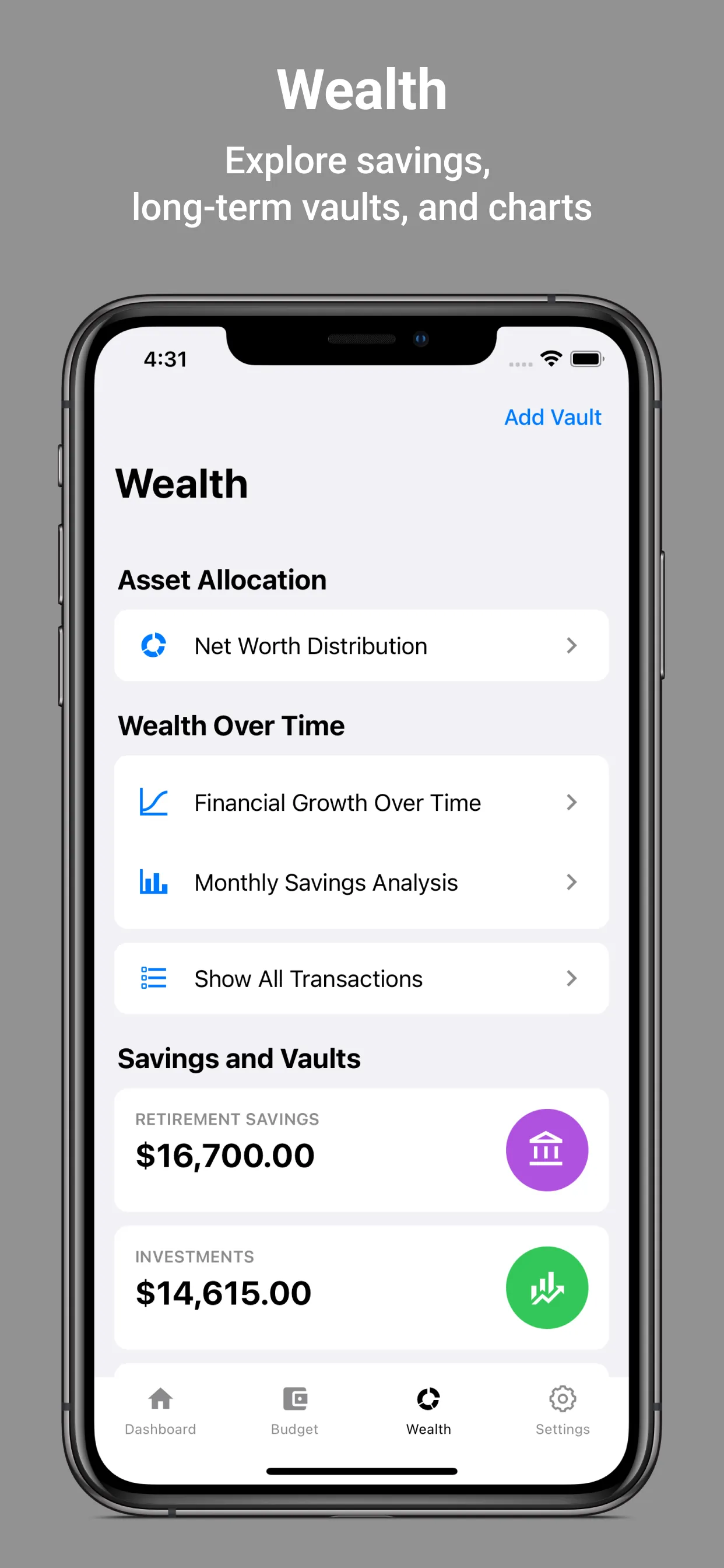 Financial Tracker App iphone screenshot 7
