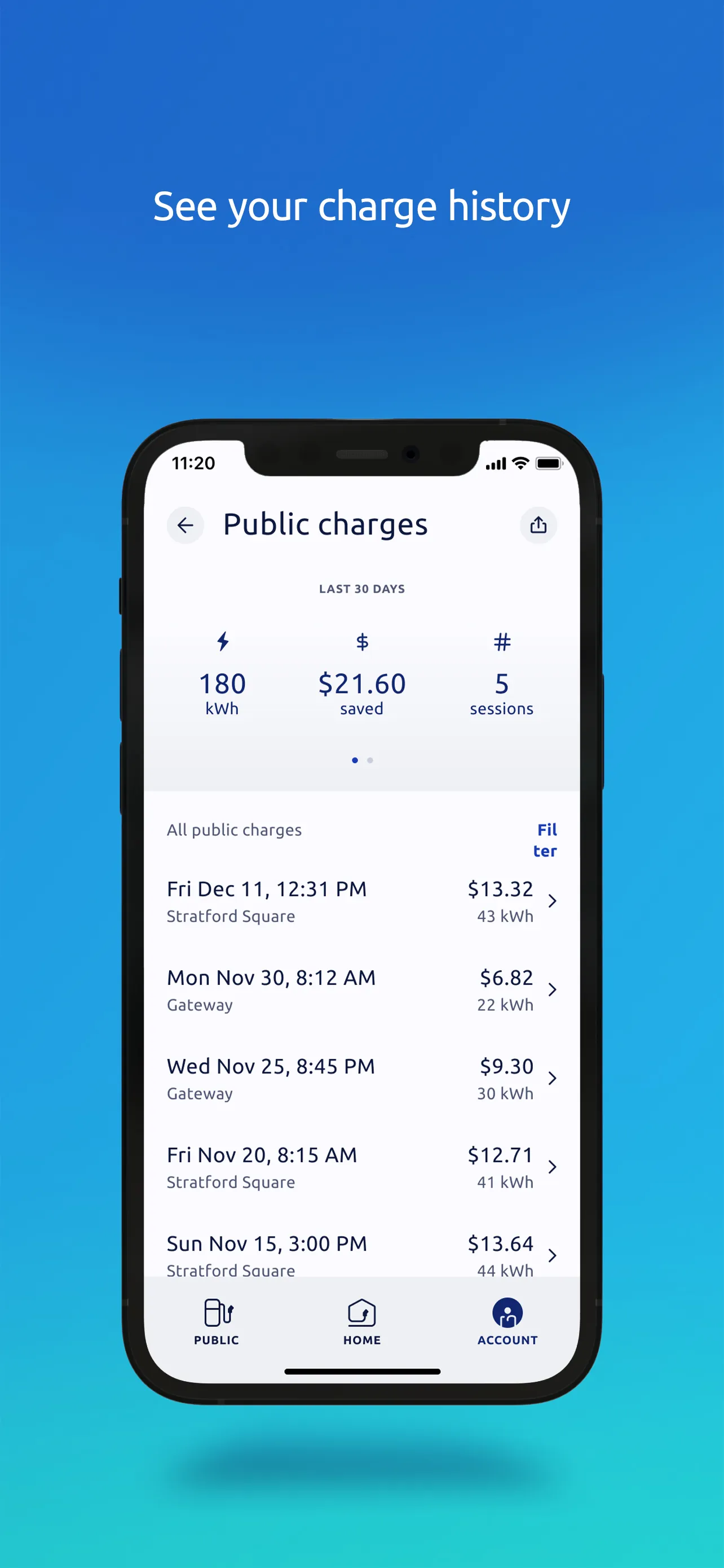 Electrify America iphone screenshot 8