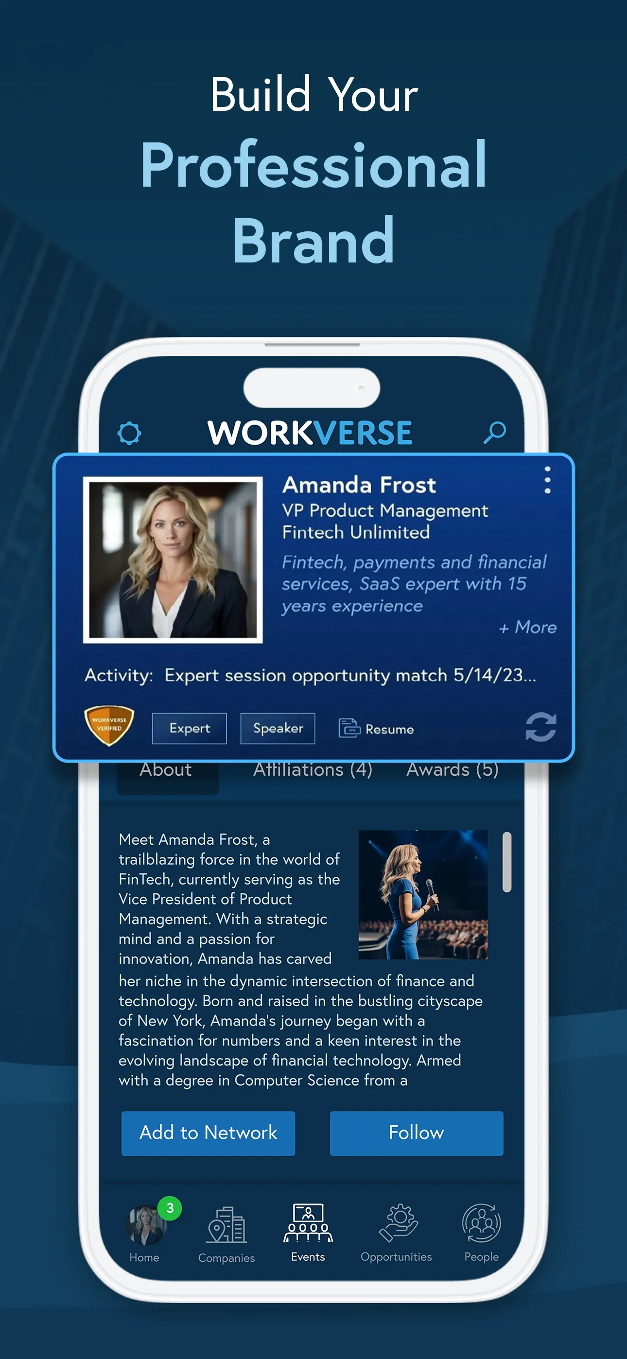 Workverse: Business Networking iphone screenshot 1