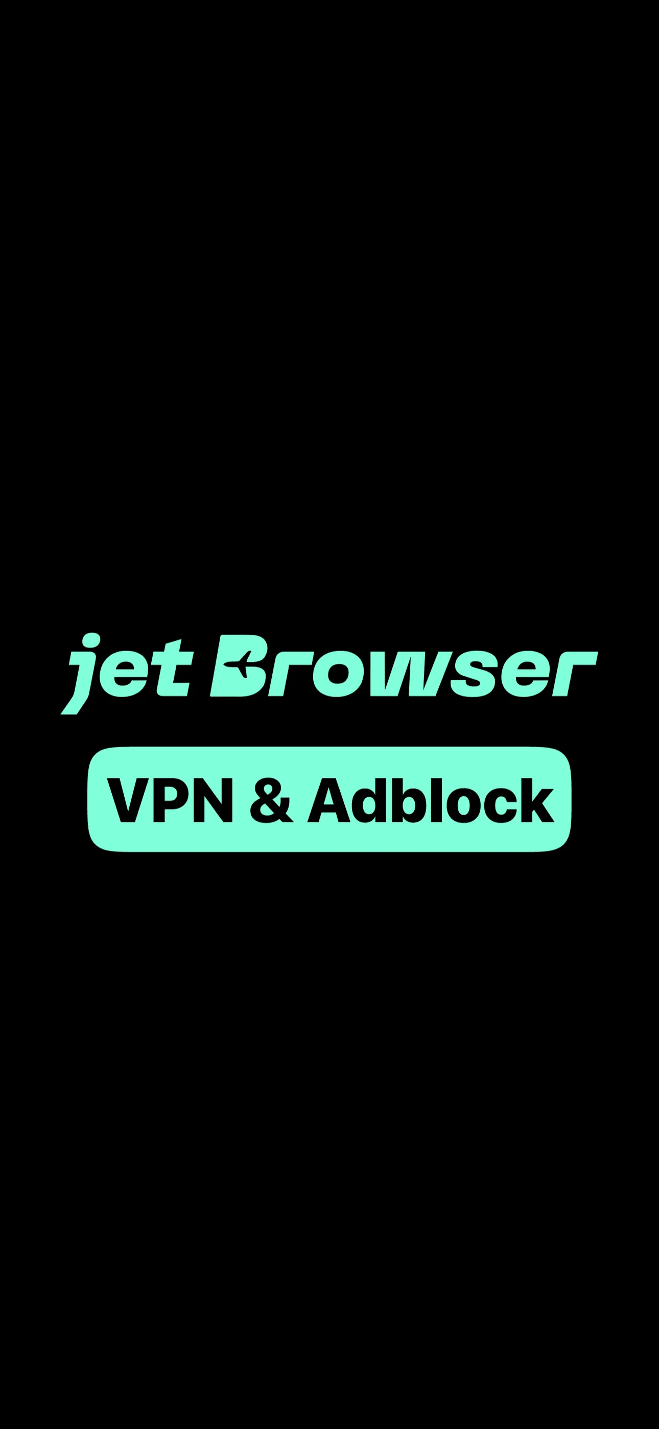 Jet browser - VPN + AdBlock iphone screenshot 1