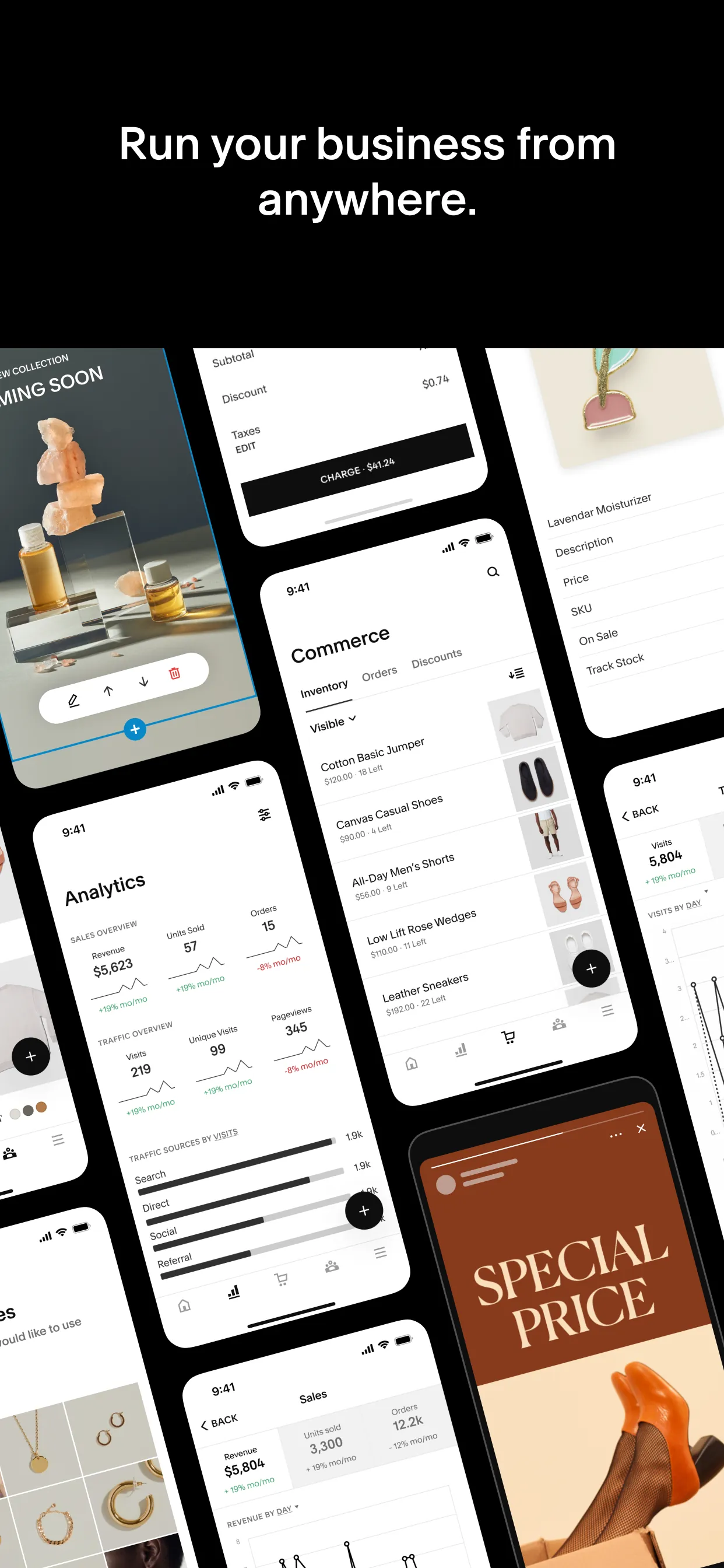 Squarespace: Run your business iphone screenshot 1