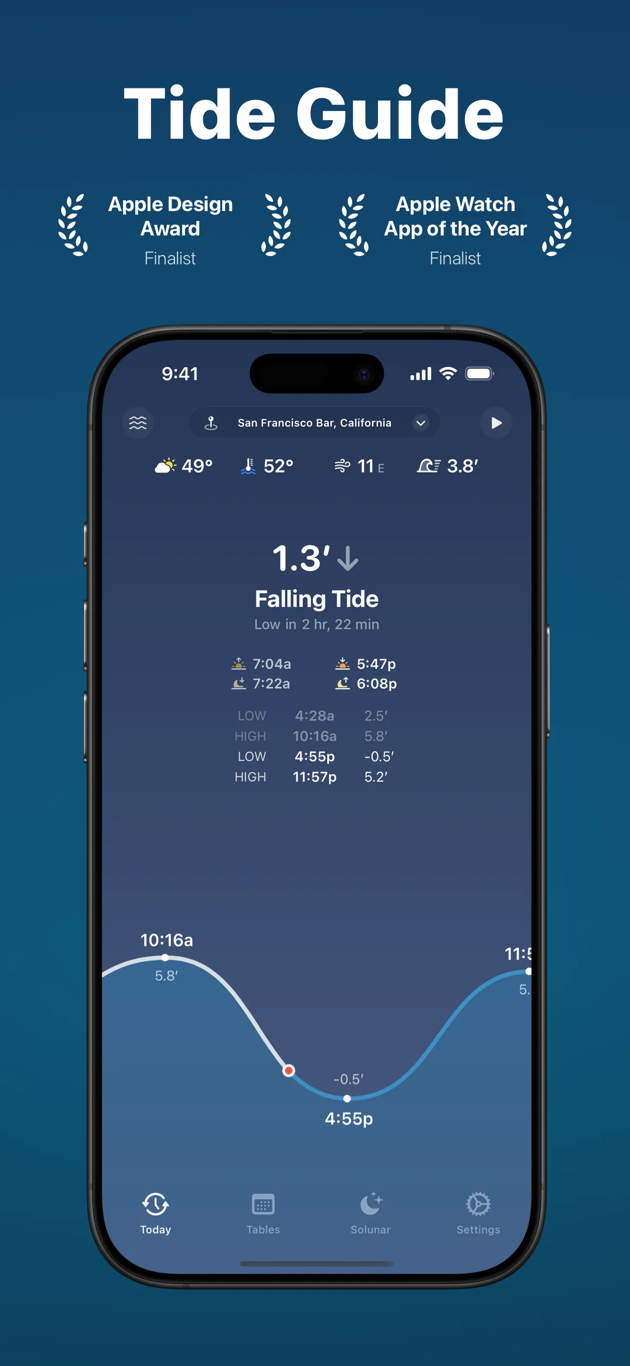 Tide Guide: Charts & Tables iphone screenshot 1