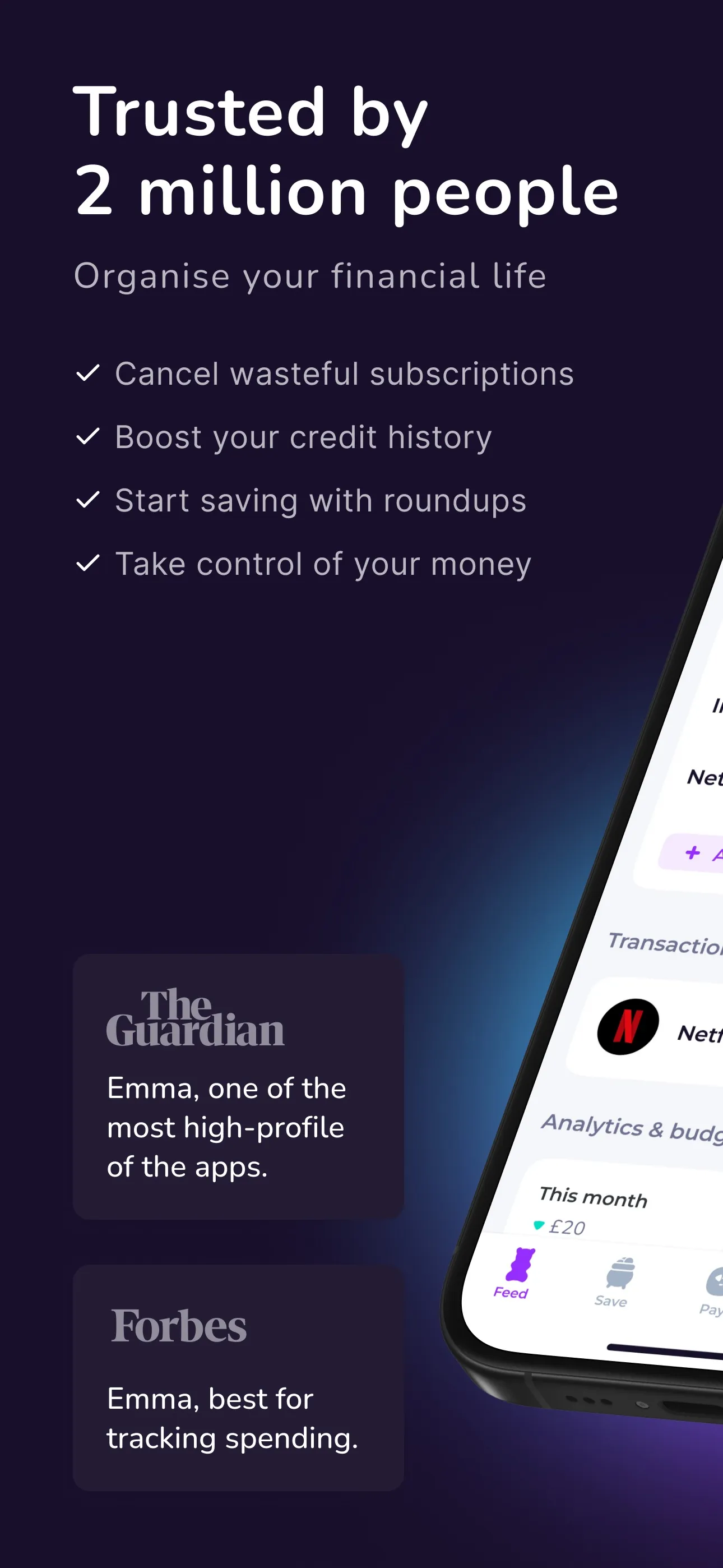 Emma - Budget Planner Tracker iphone screenshot 1