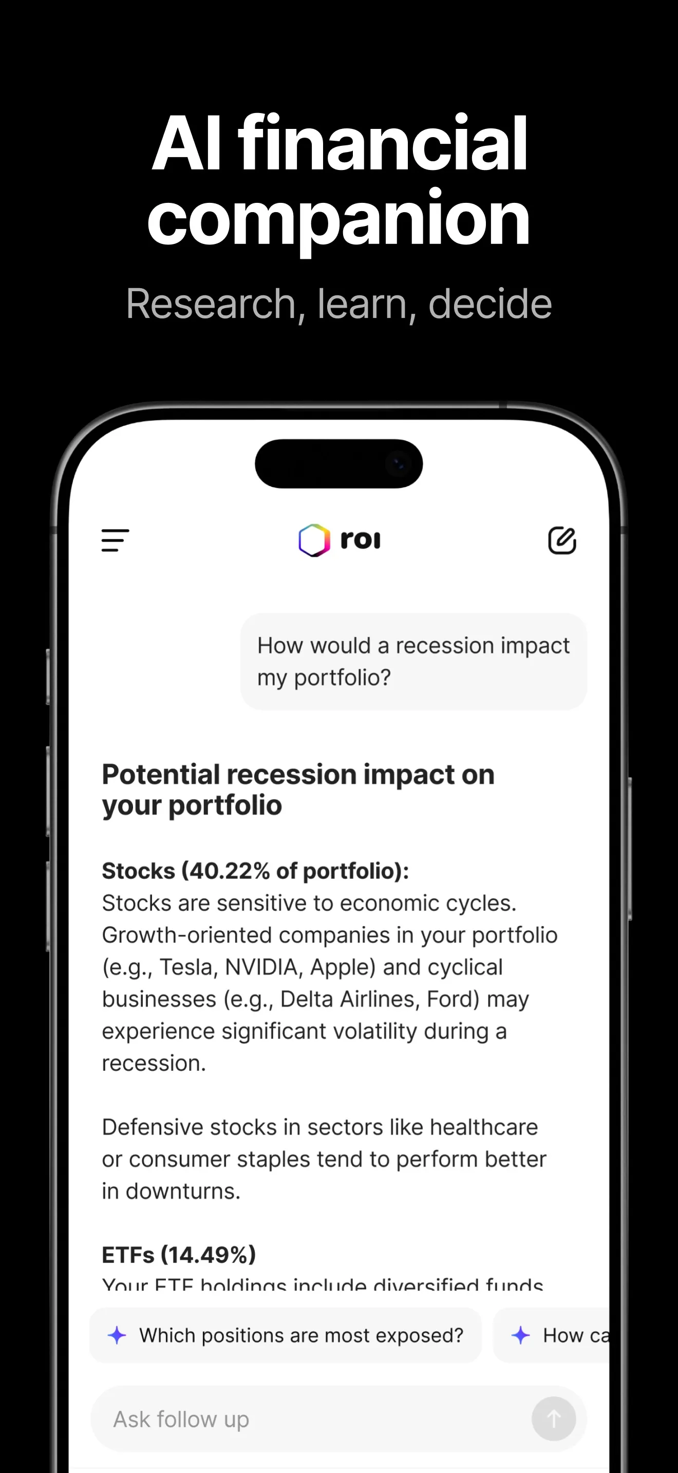 Roi: Track & Grow Net Worth iphone screenshot 4