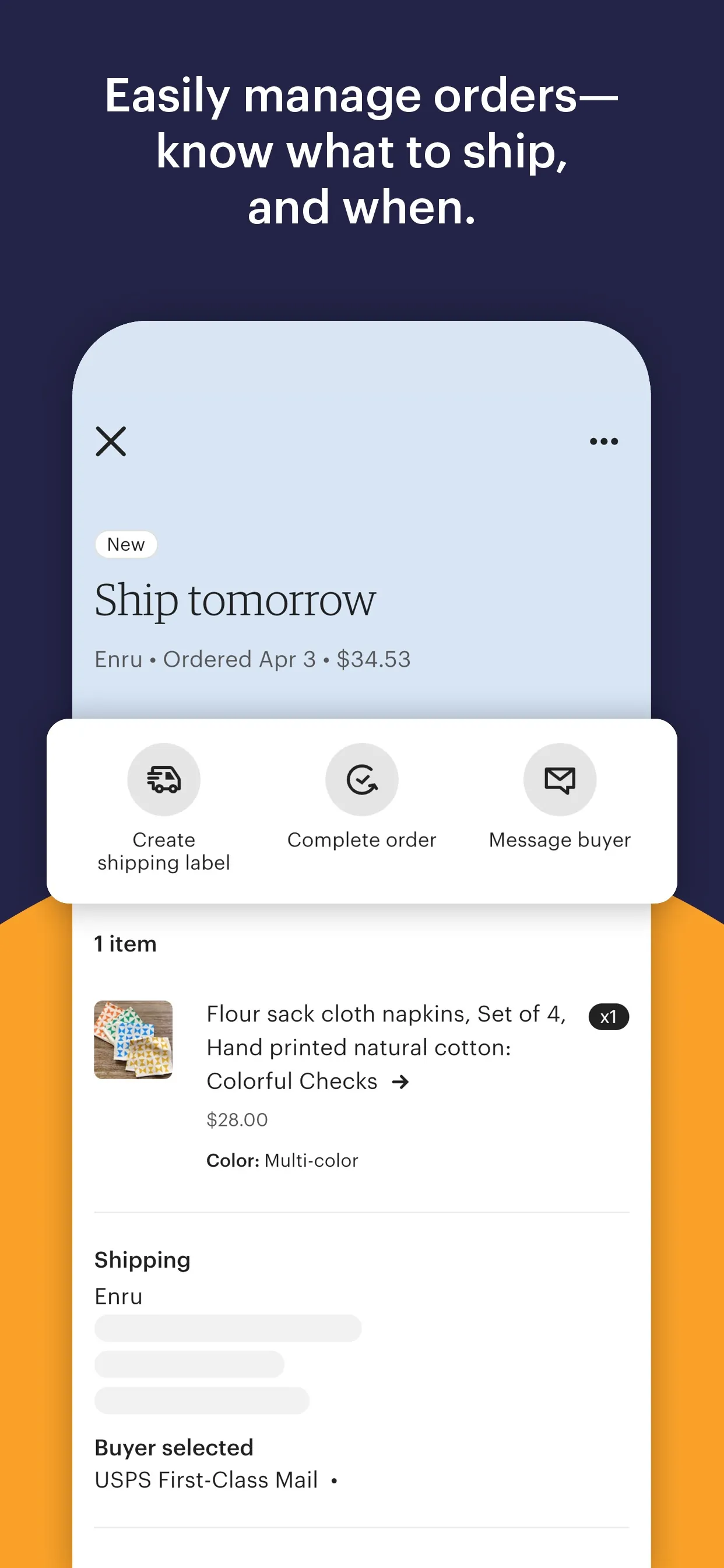 Etsy Seller: Manage Your Shop iphone screenshot 5