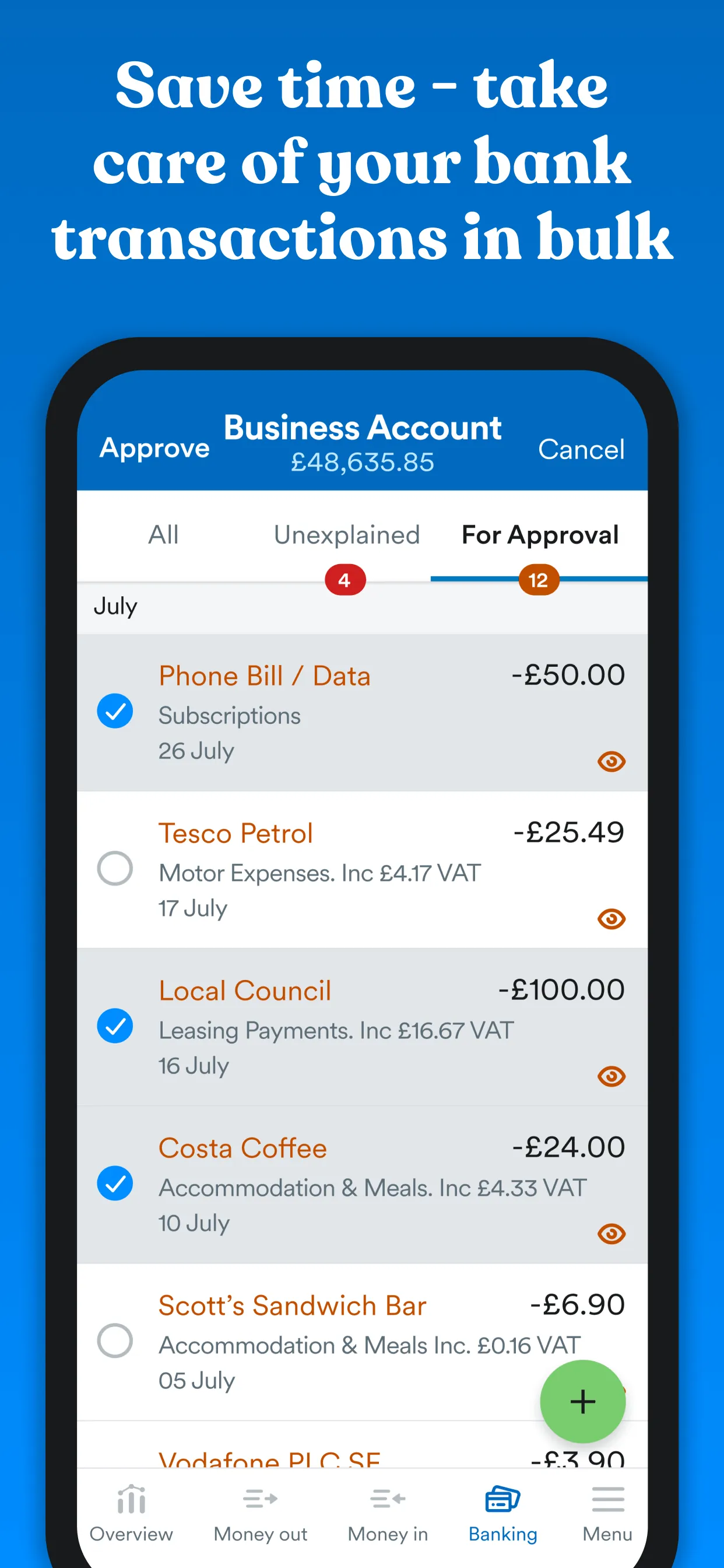FreeAgent Mobile Accounting iphone screenshot 3