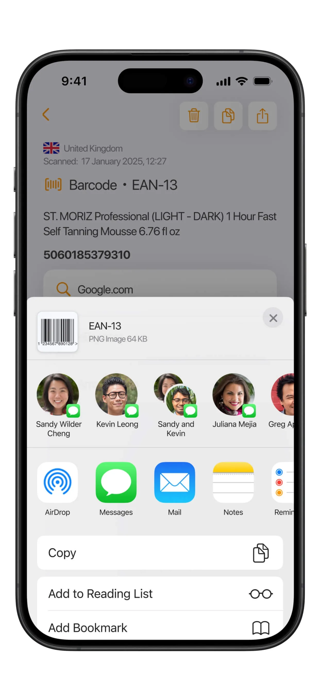Barcode Scanner & Reader iphone screenshot 7