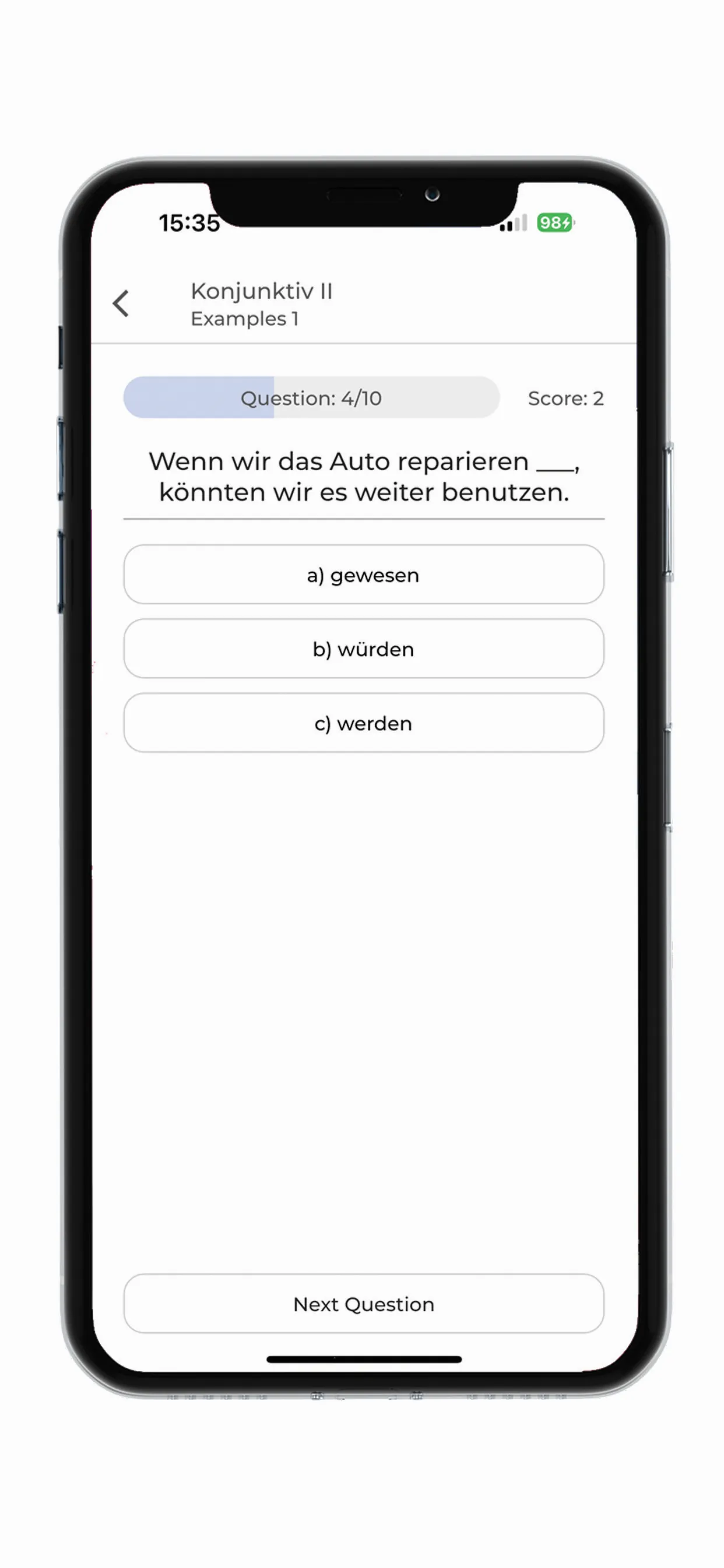 Learn German Grammar iphone screenshot 6