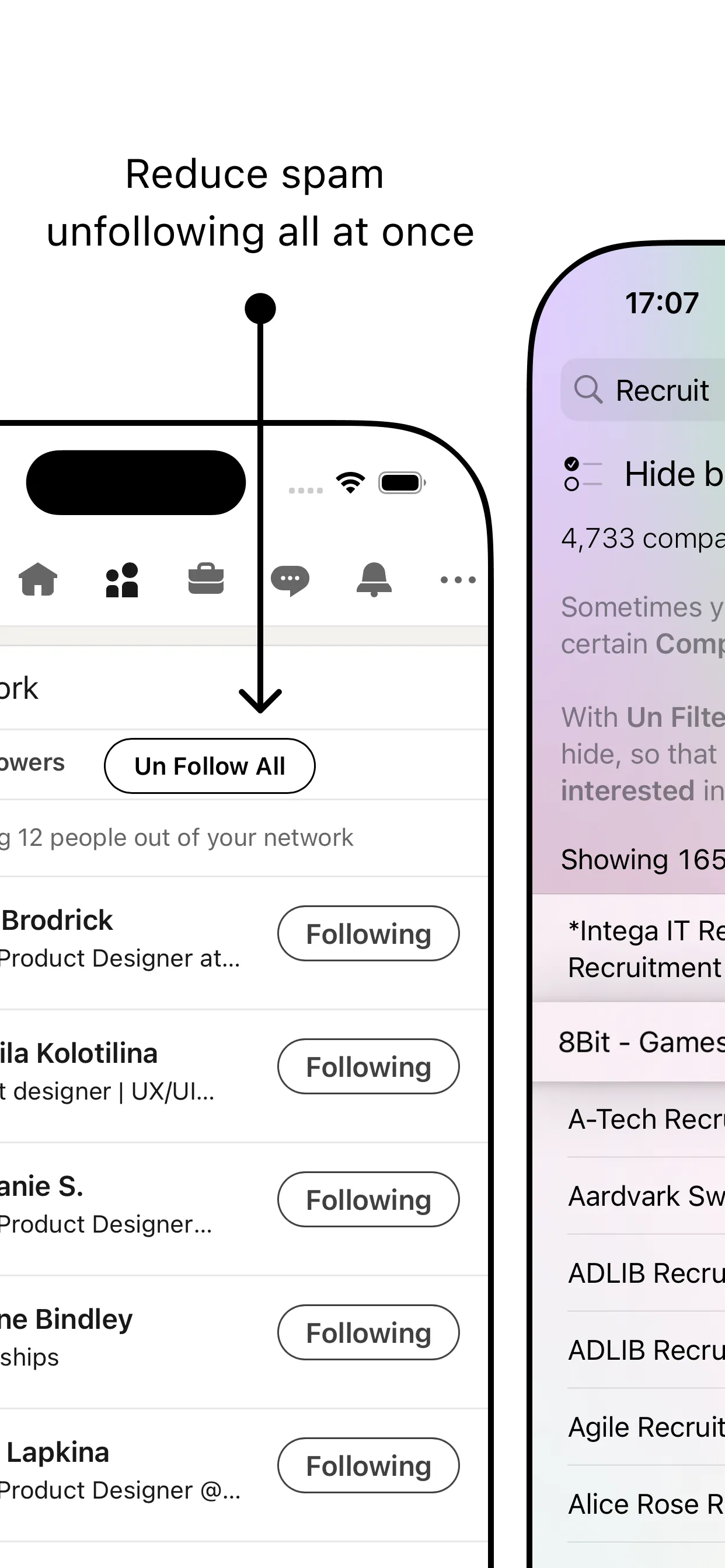 Un: Web Extension for LinkedIn iphone screenshot 3