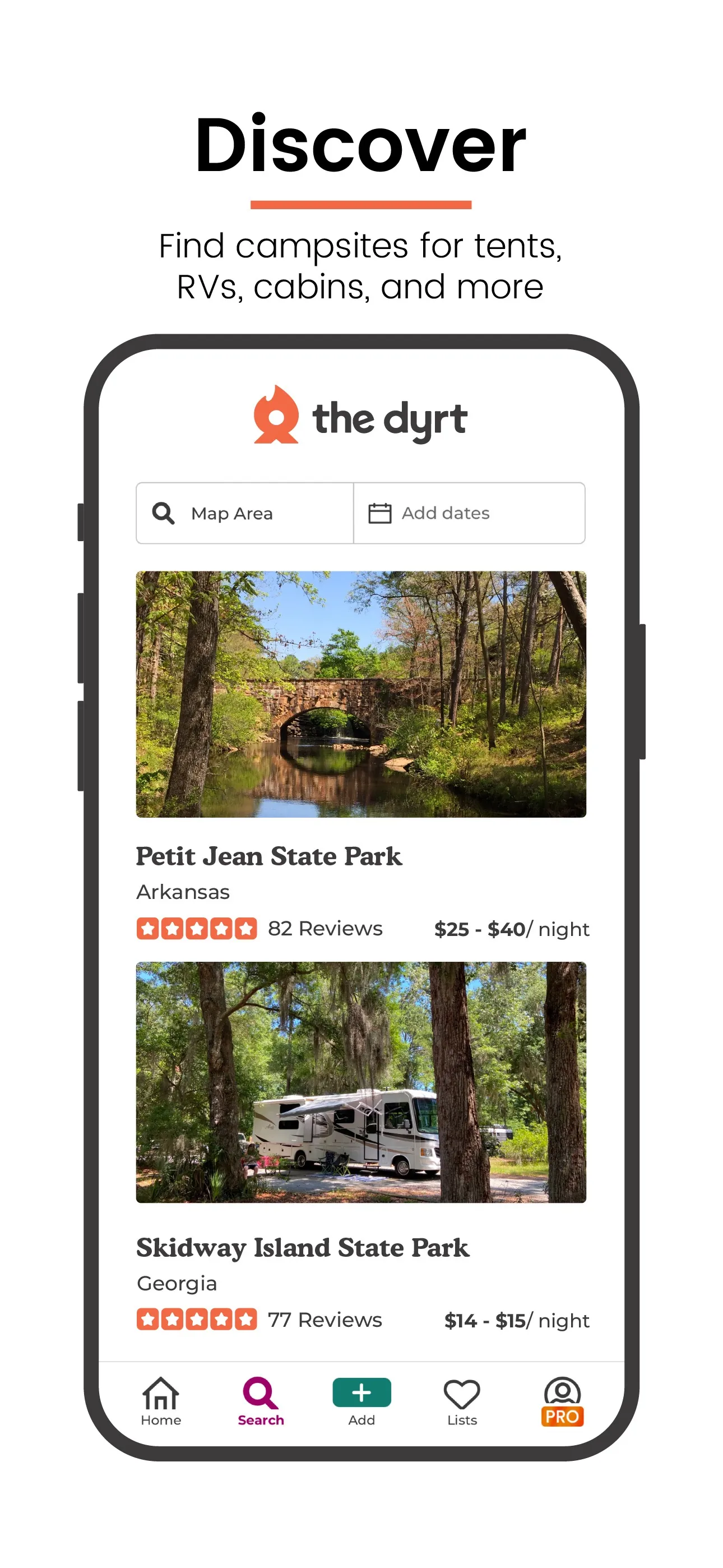 The Dyrt: RV & Free Camping iphone screenshot 2
