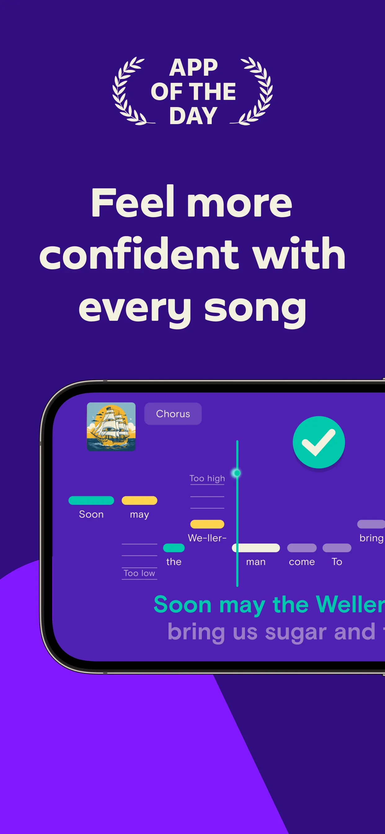 Simply Sing: My Singing App iphone screenshot 1