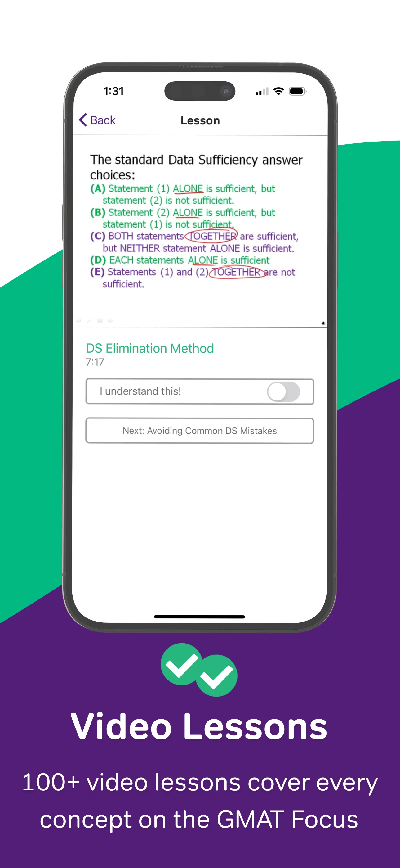 GMAT Prep & Practice - Magoosh iphone screenshot 4