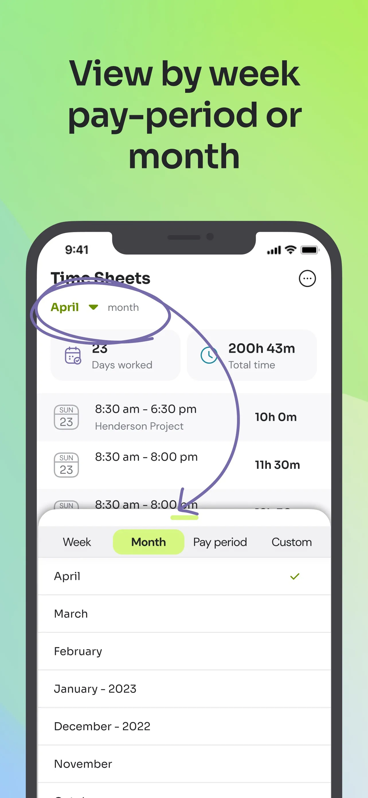 Time Squared - Hours Tracker iphone screenshot 8
