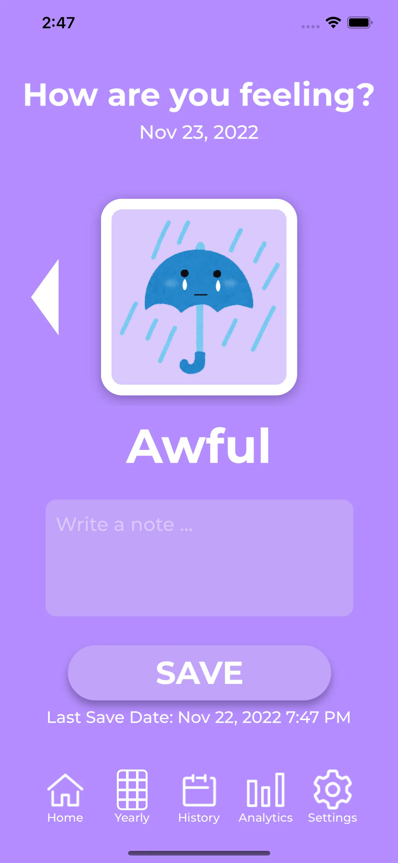 Mood-Tracker iphone screenshot 10