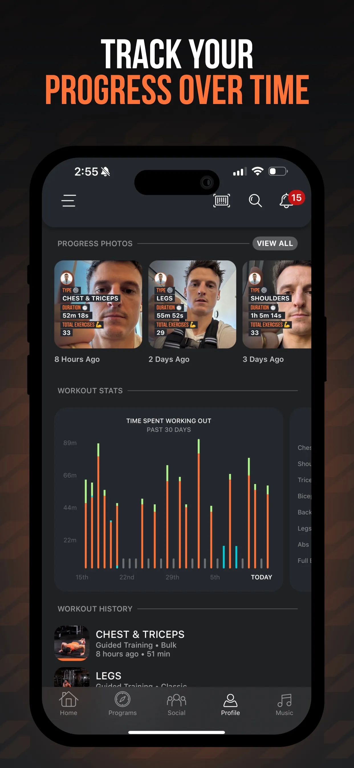 SHRED: Gym & Home Workouts iphone screenshot 8